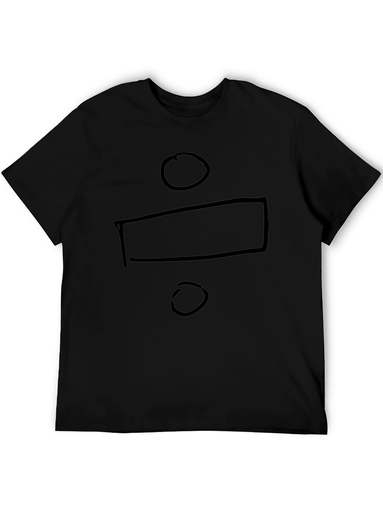 Division Symbol Black Graphic T-Shirt