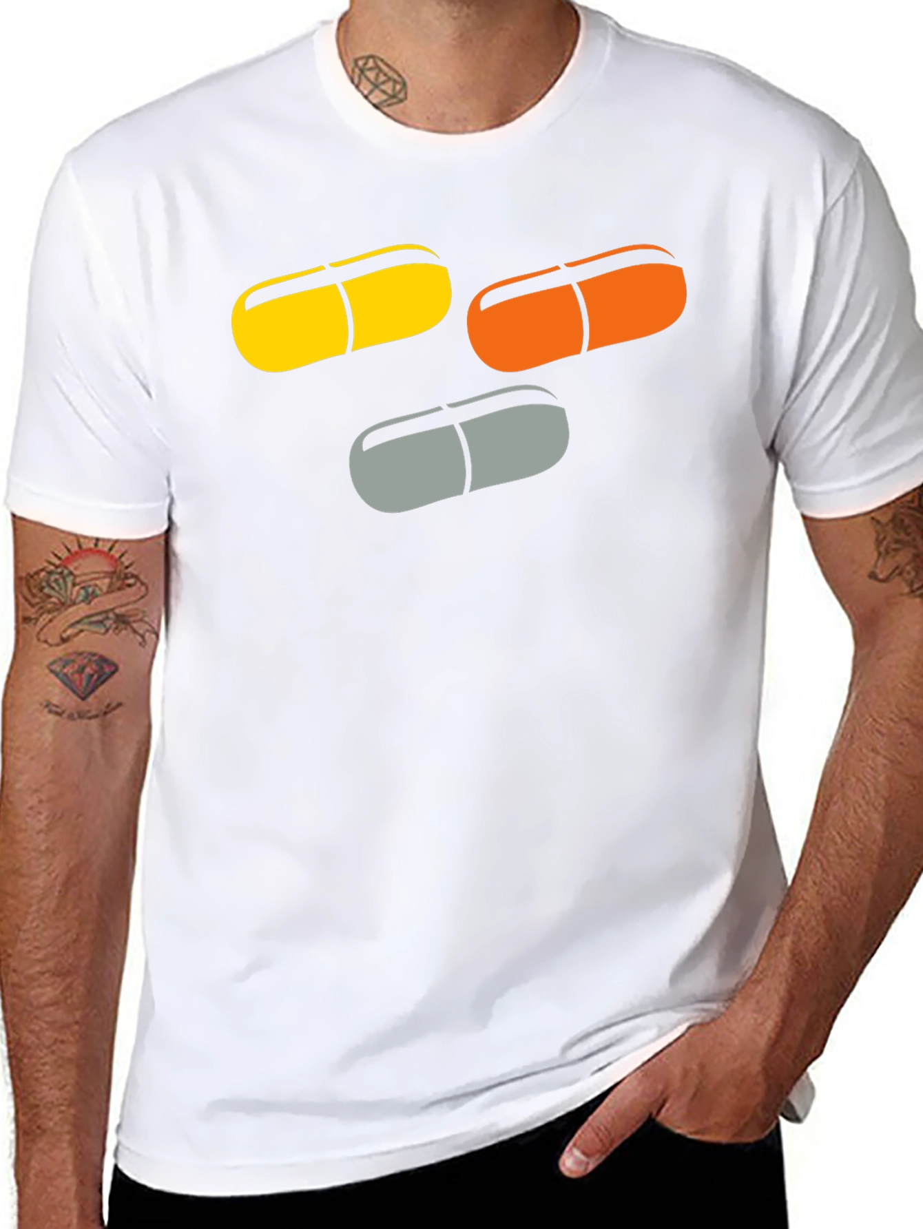 Pill Graphic T-Shirt - Funky Capsule Tee