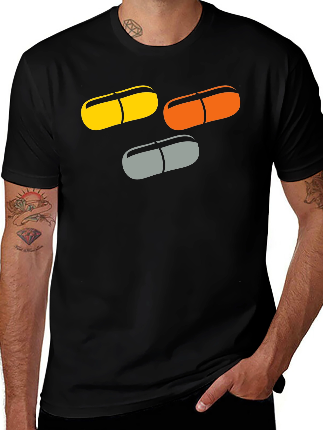 Pill Graphic T-Shirt - Funky Capsule Tee