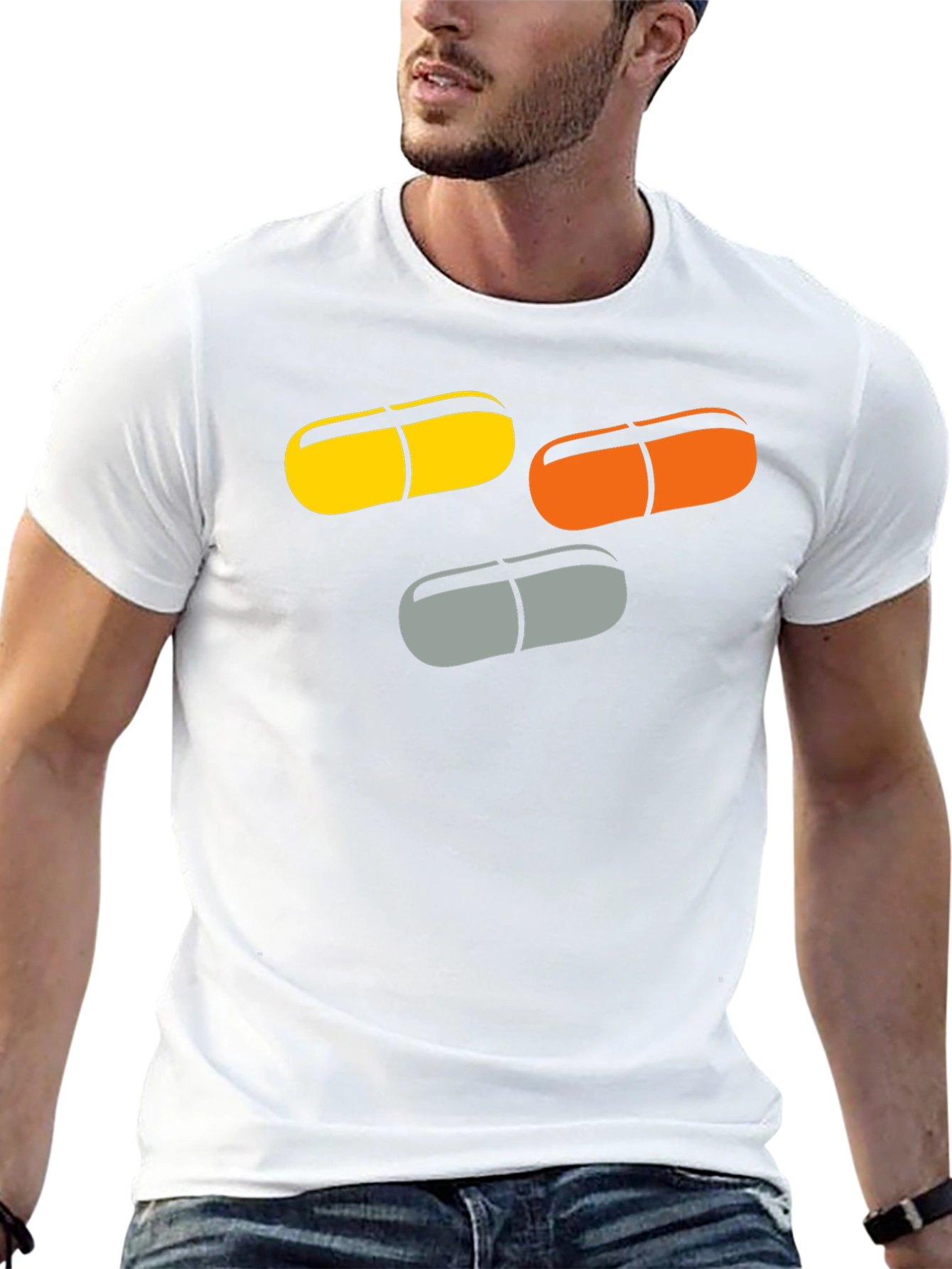 Pill Graphic T-Shirt - Funky Capsule Tee