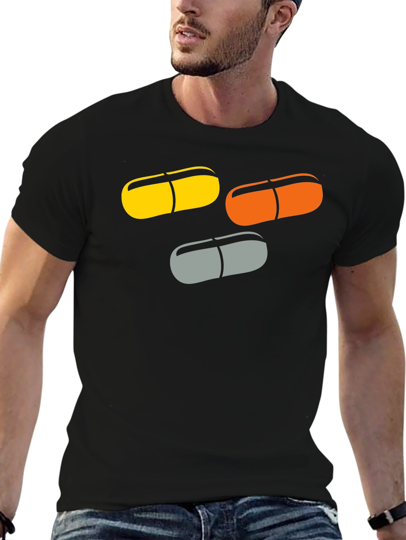 Pill Graphic T-Shirt - Funky Capsule Tee