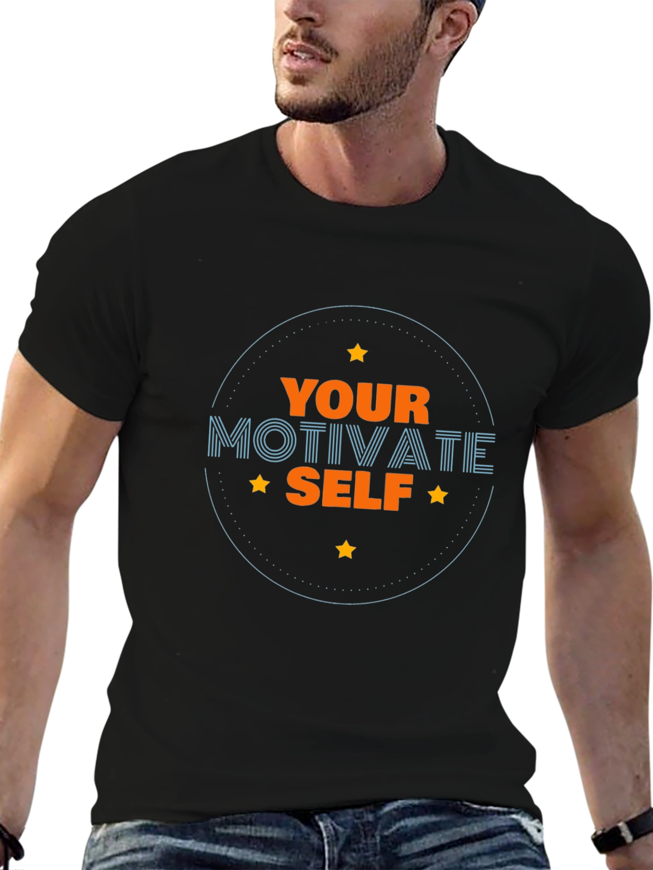 Motivate Yourself Black T-Shirt