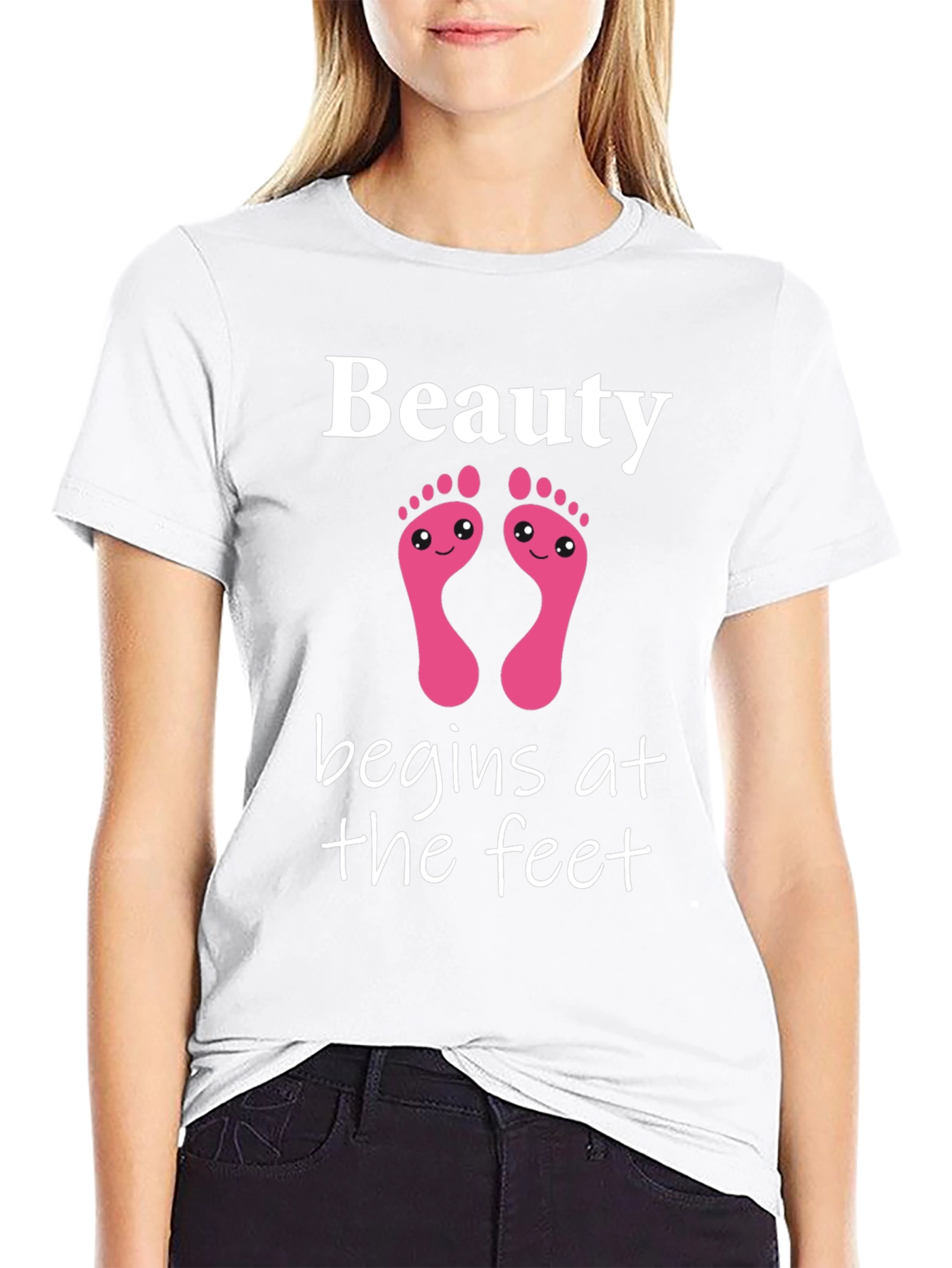 Beauty Begins At The Feet Graphic Tee