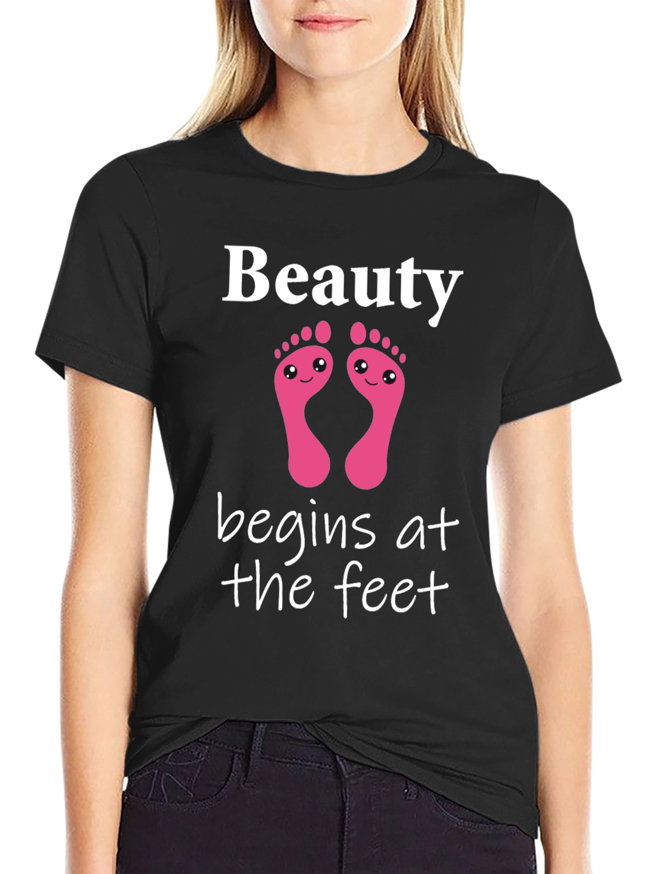 Beauty Begins At The Feet Graphic Tee