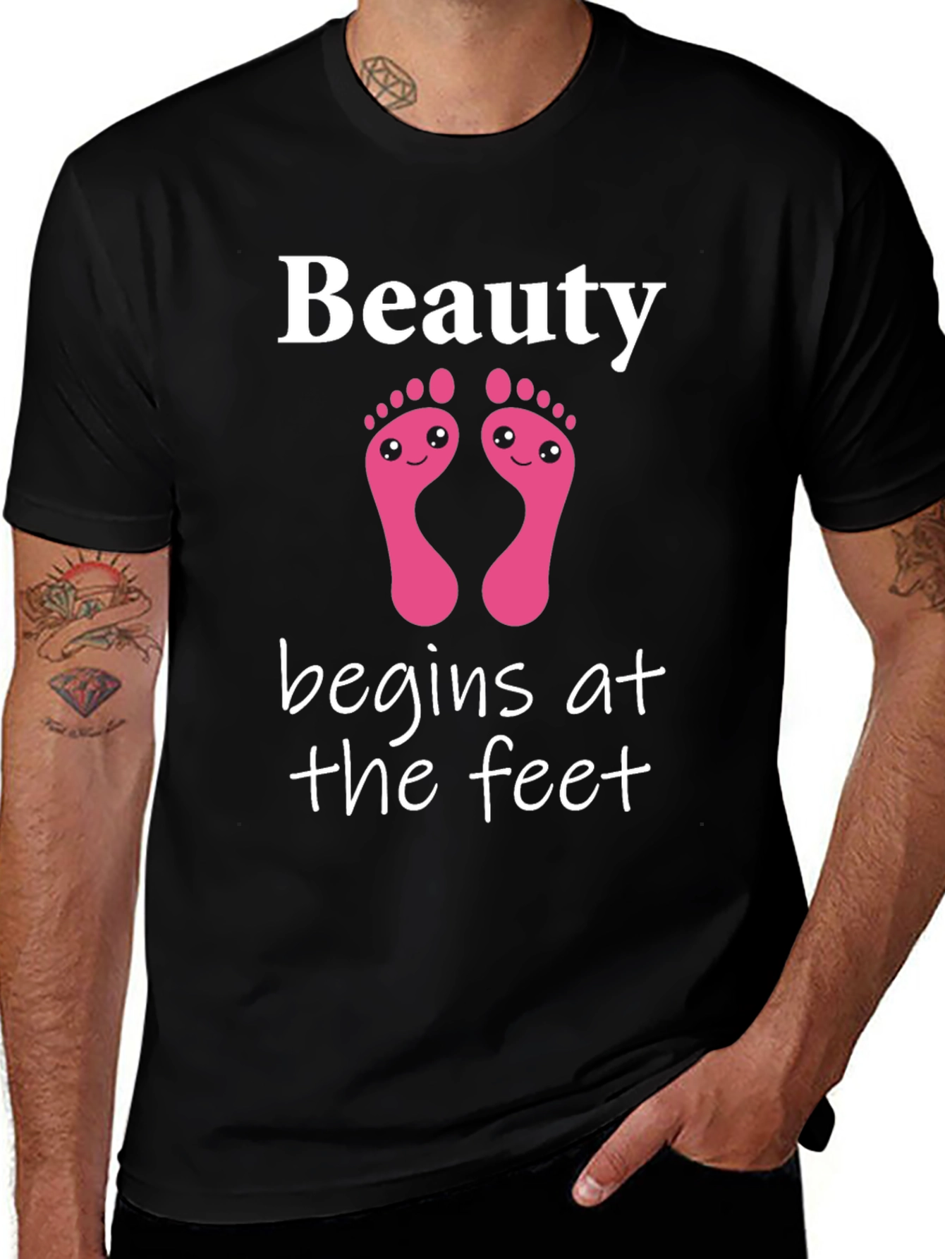 Beauty Begins At The Feet Graphic Tee
