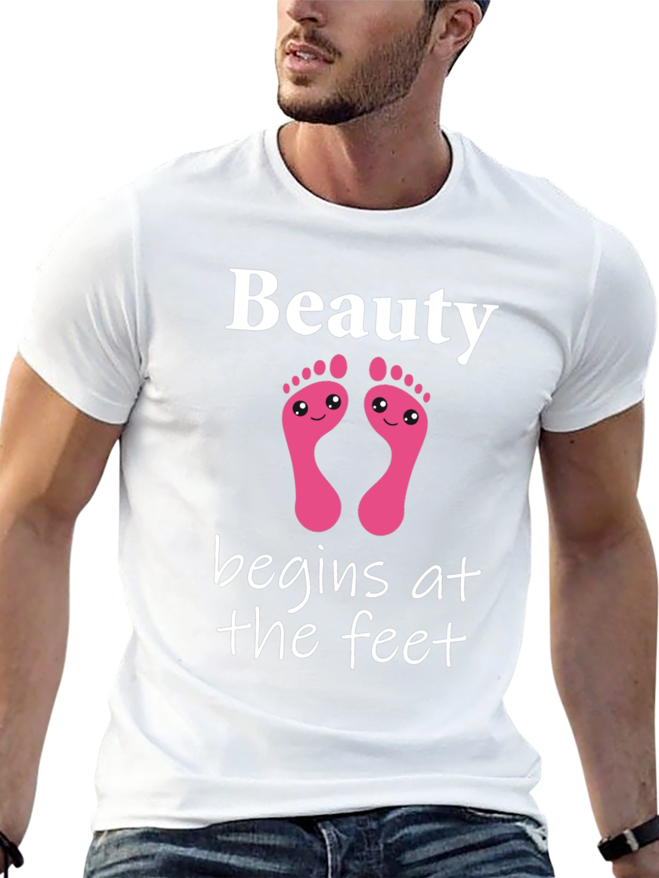 Beauty Begins At The Feet Graphic Tee