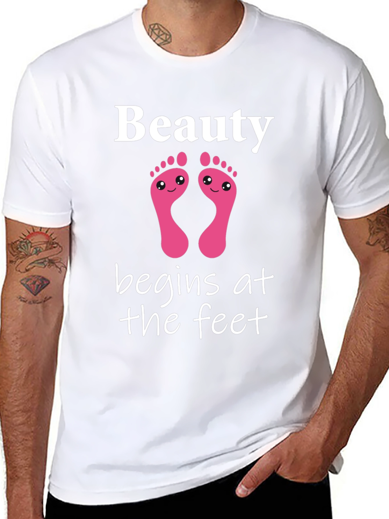 Beauty Begins At The Feet Graphic Tee