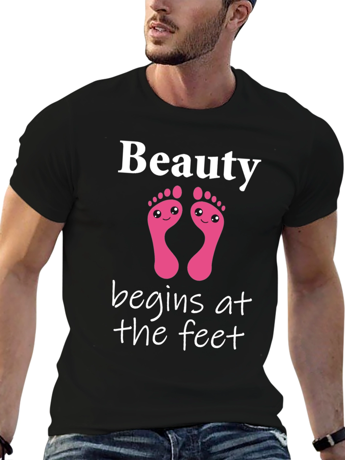 Beauty Begins At The Feet Graphic Tee
