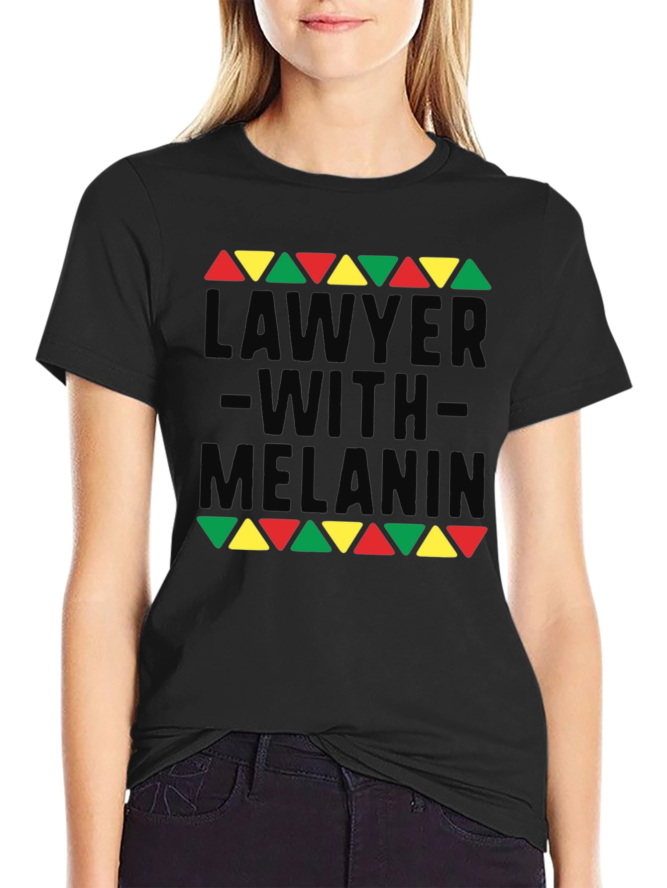 Lawyer With Melanin Graphic T-Shirt - Black Pride