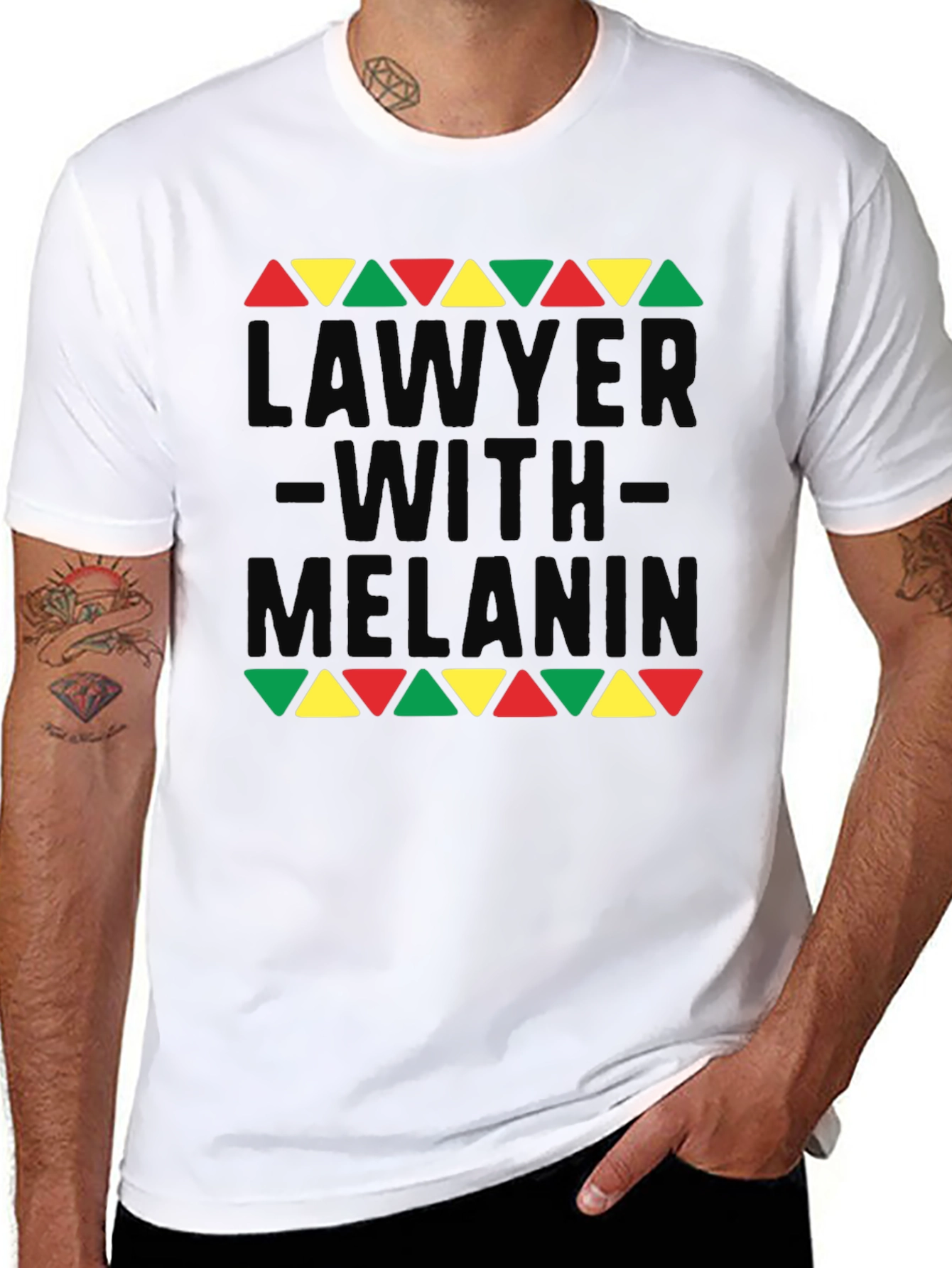 Lawyer With Melanin Graphic T-Shirt - Black Pride