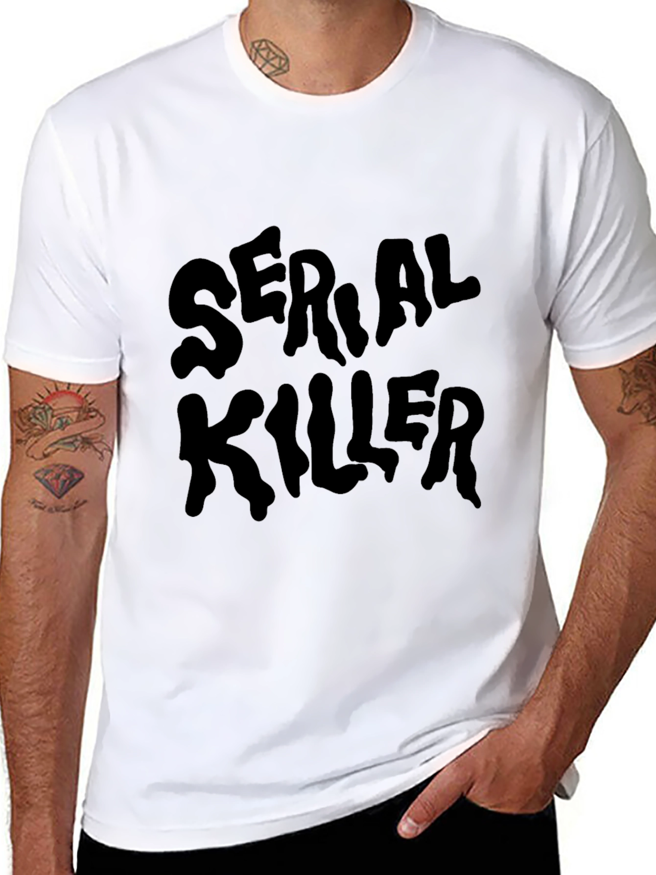 Serial Killer Graphic Tee - Mens Black T-Shirt