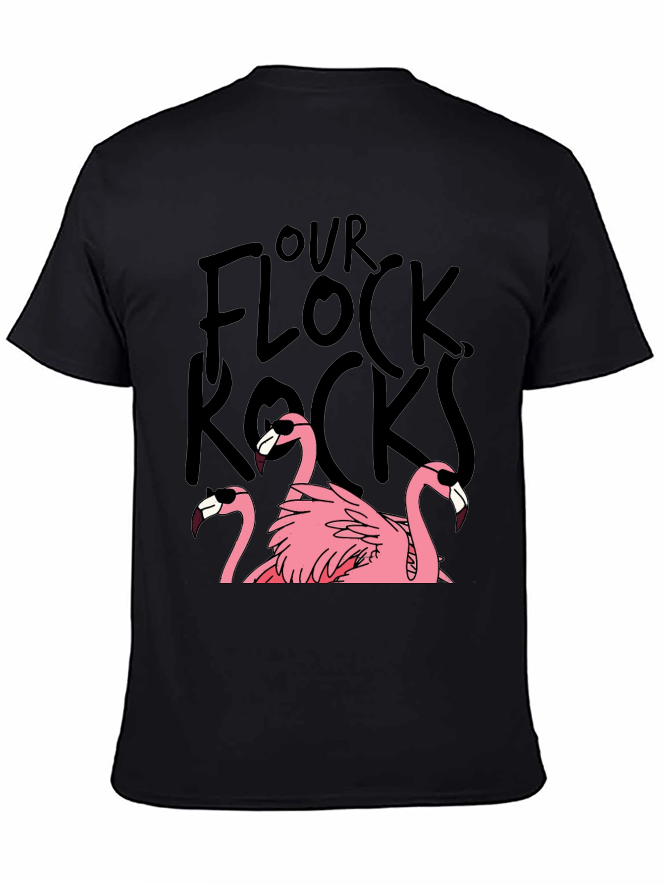 Our Flock Rocks Flamingo T-Shirt