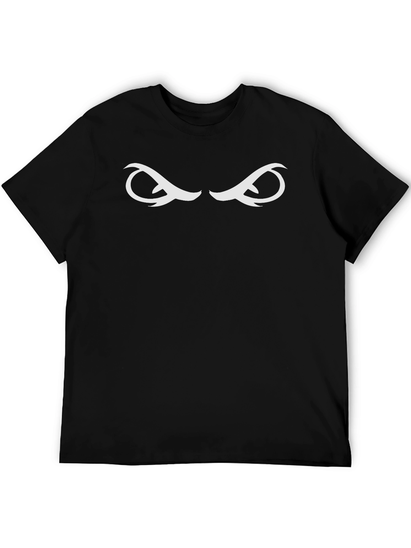 Mens Black T-Shirt with Intriguing Eye Design