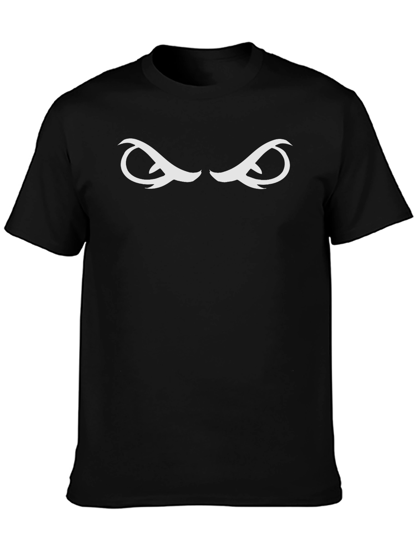 Mens Black T-Shirt with Intriguing Eye Design