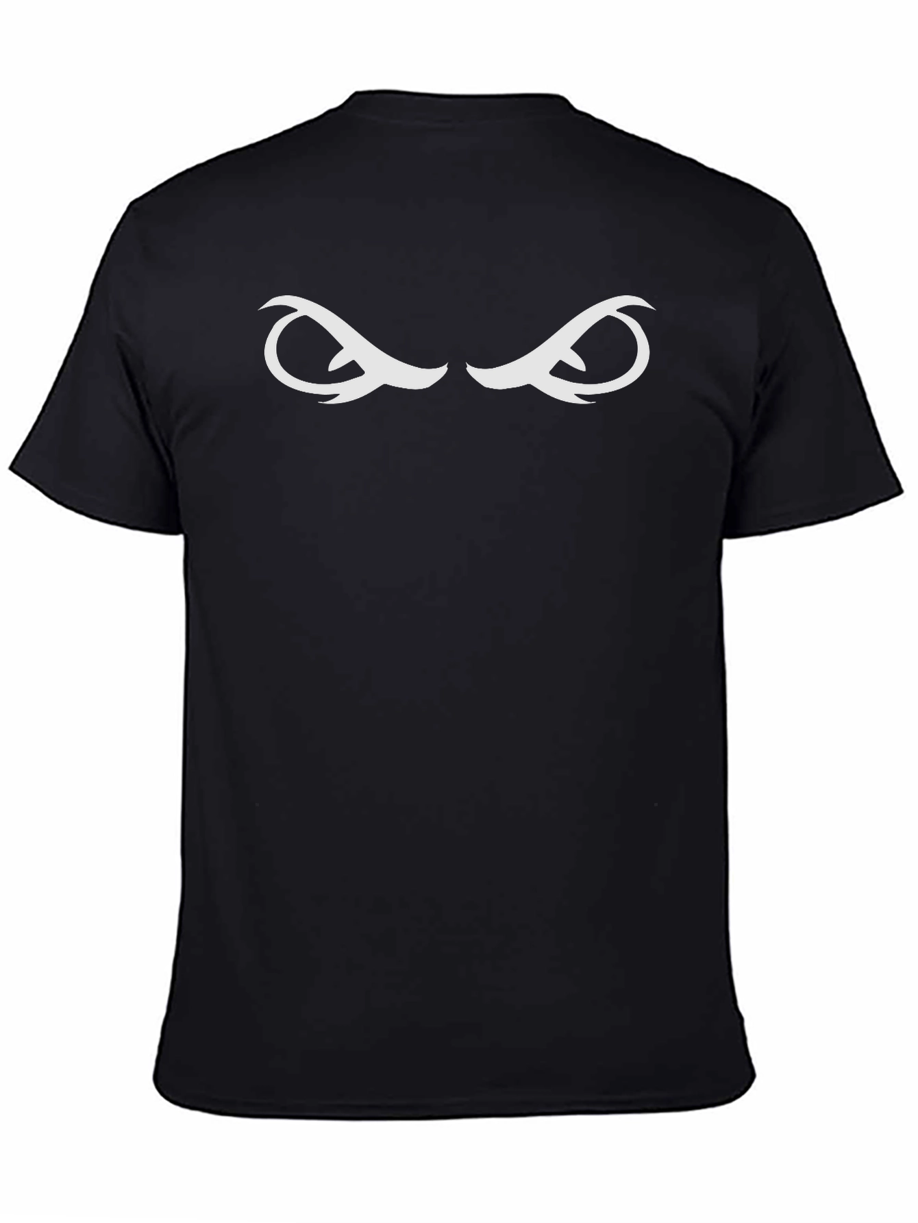 Mens Black T-Shirt with Intriguing Eye Design