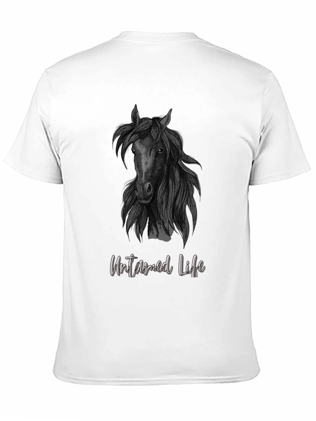 Untamed Life Horse Graphic Tee - Black