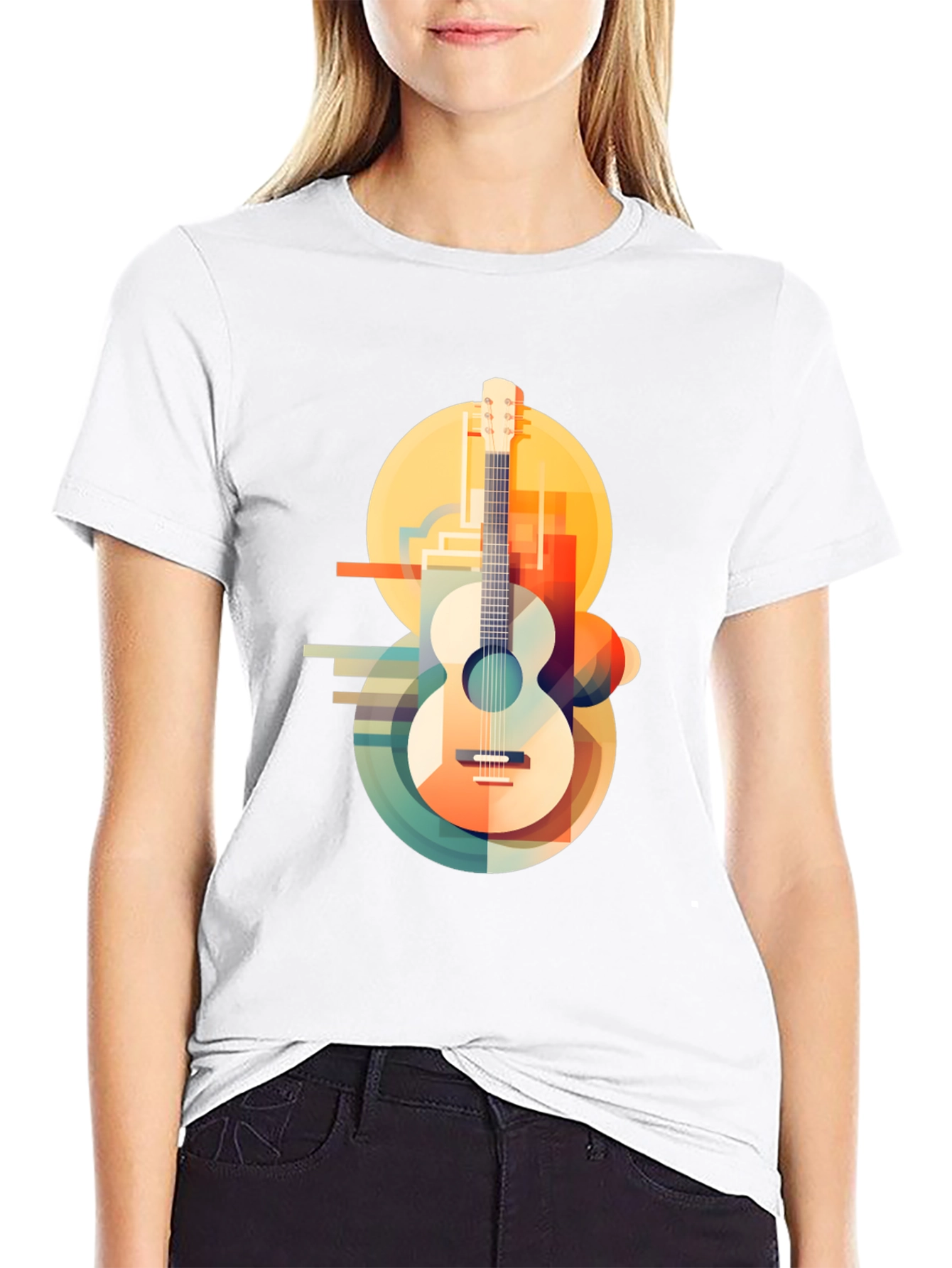 Abstract Guitar Graphic Tee