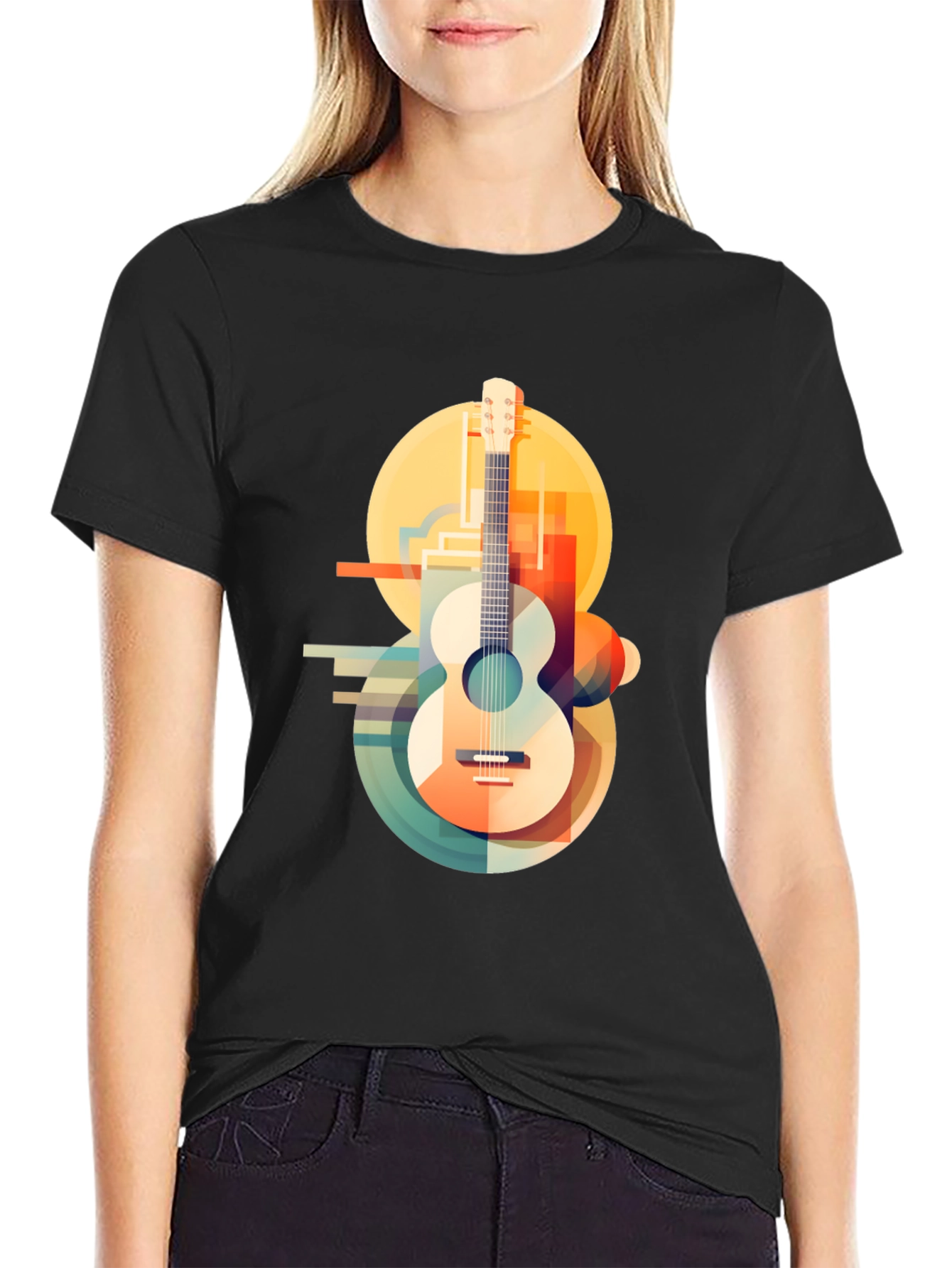 Abstract Guitar Graphic Tee