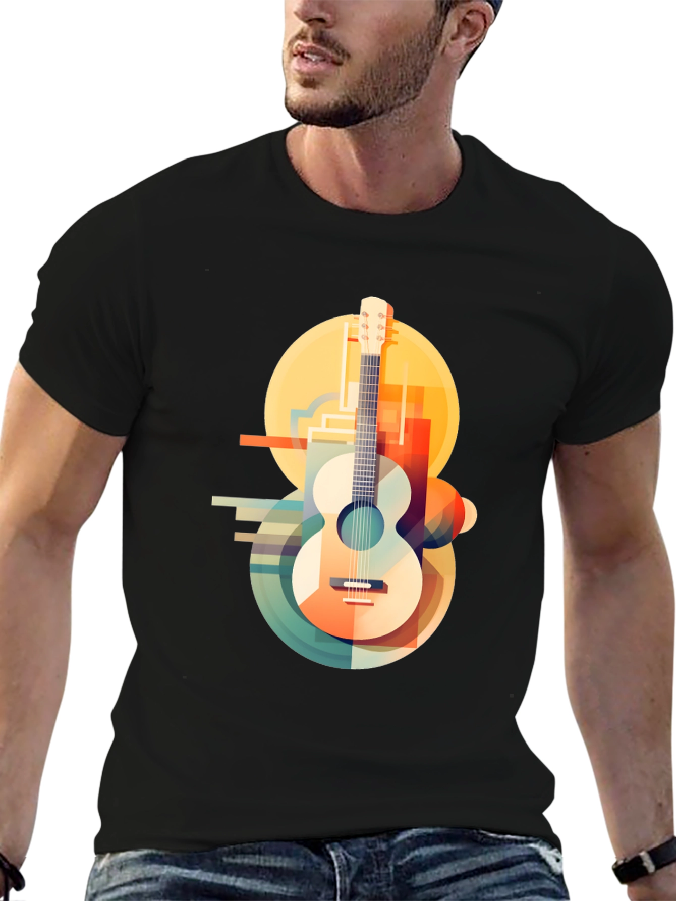 Abstract Guitar Graphic Tee