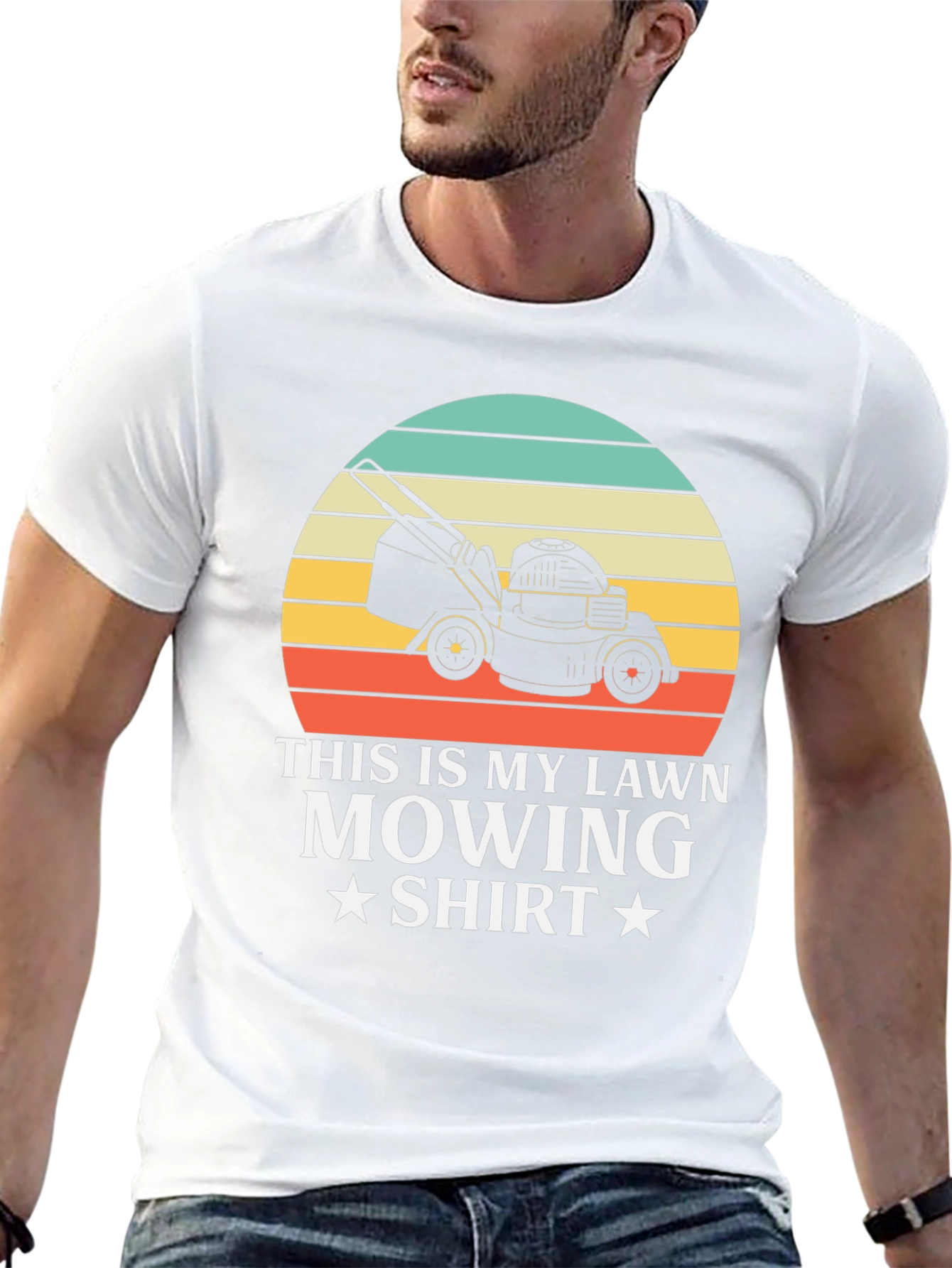 Lawn Mowing Shirt - Retro Gardener Tee