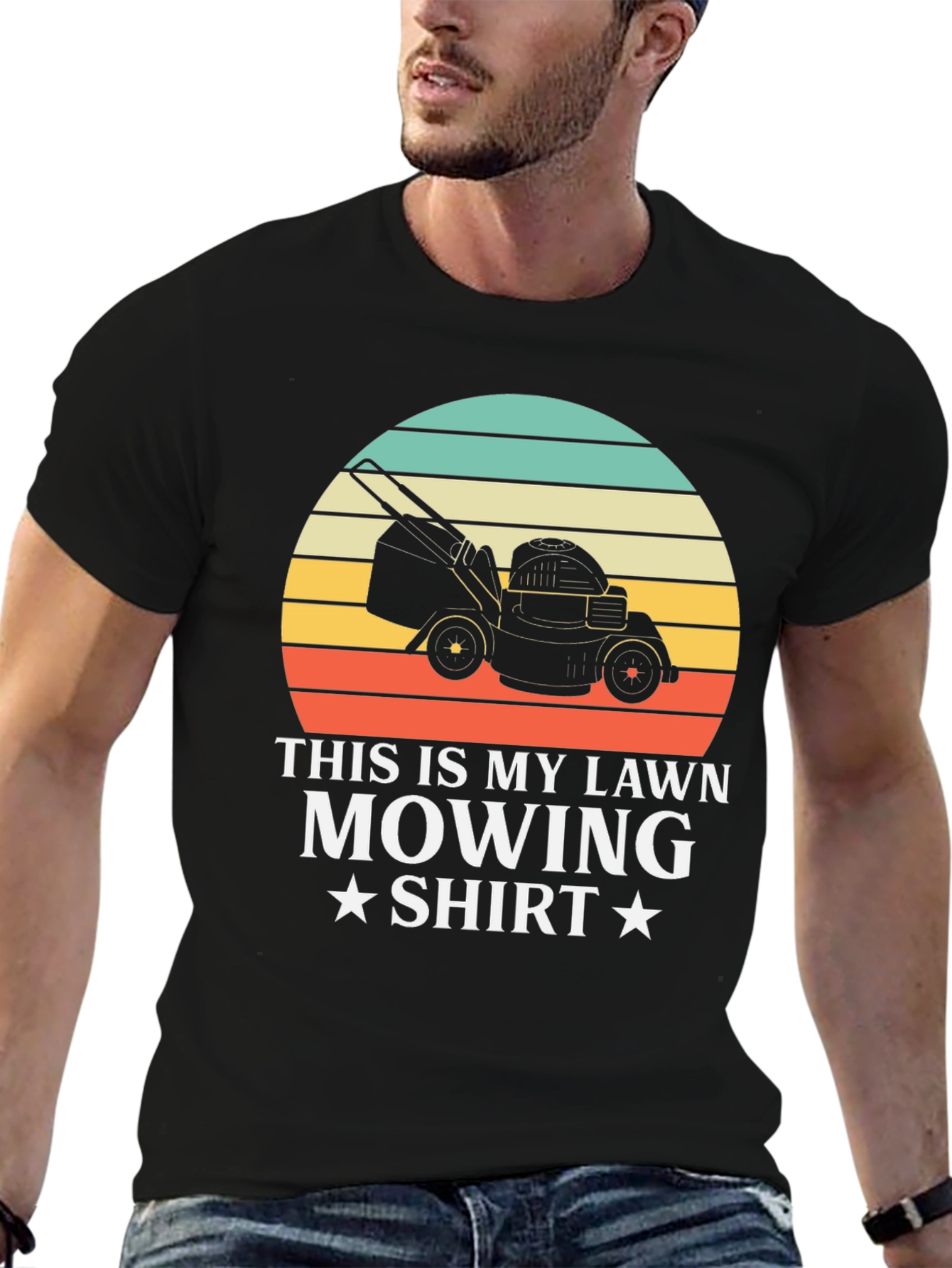 Lawn Mowing Shirt - Retro Gardener Tee