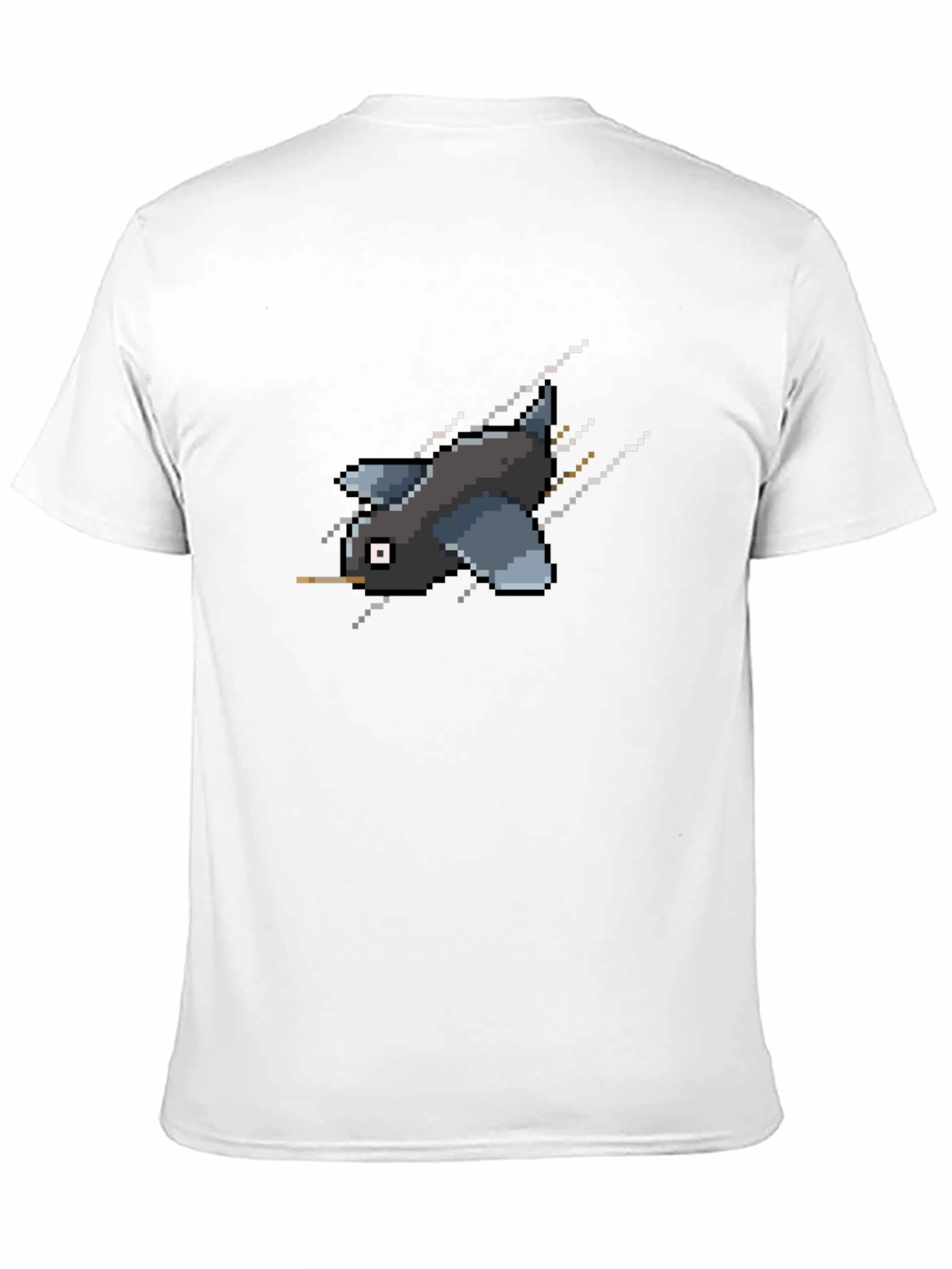 Pixel Bird Black T-Shirt - Retro Gaming Style