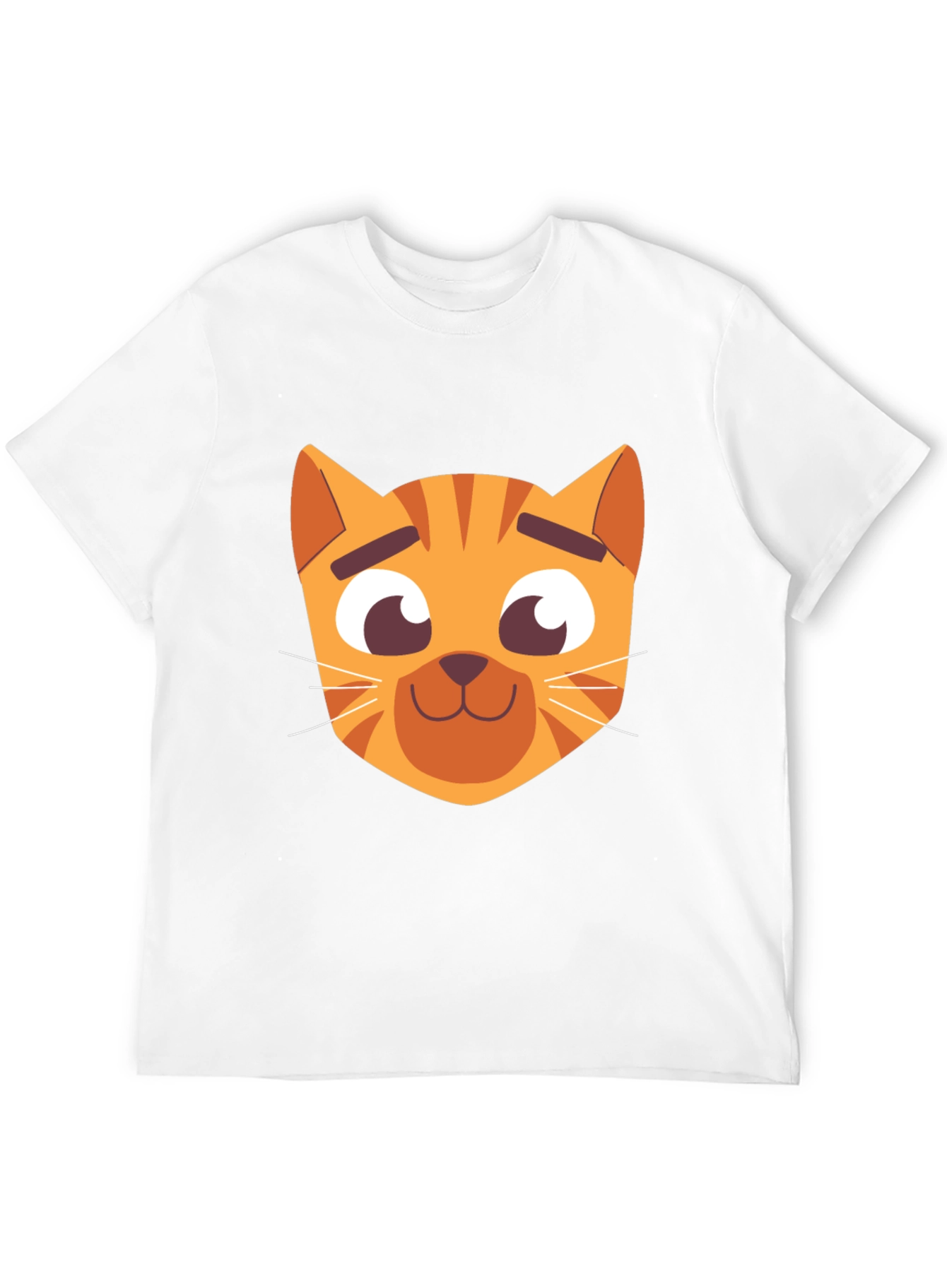 Cartoon Cat Graphic Black T-Shirt
