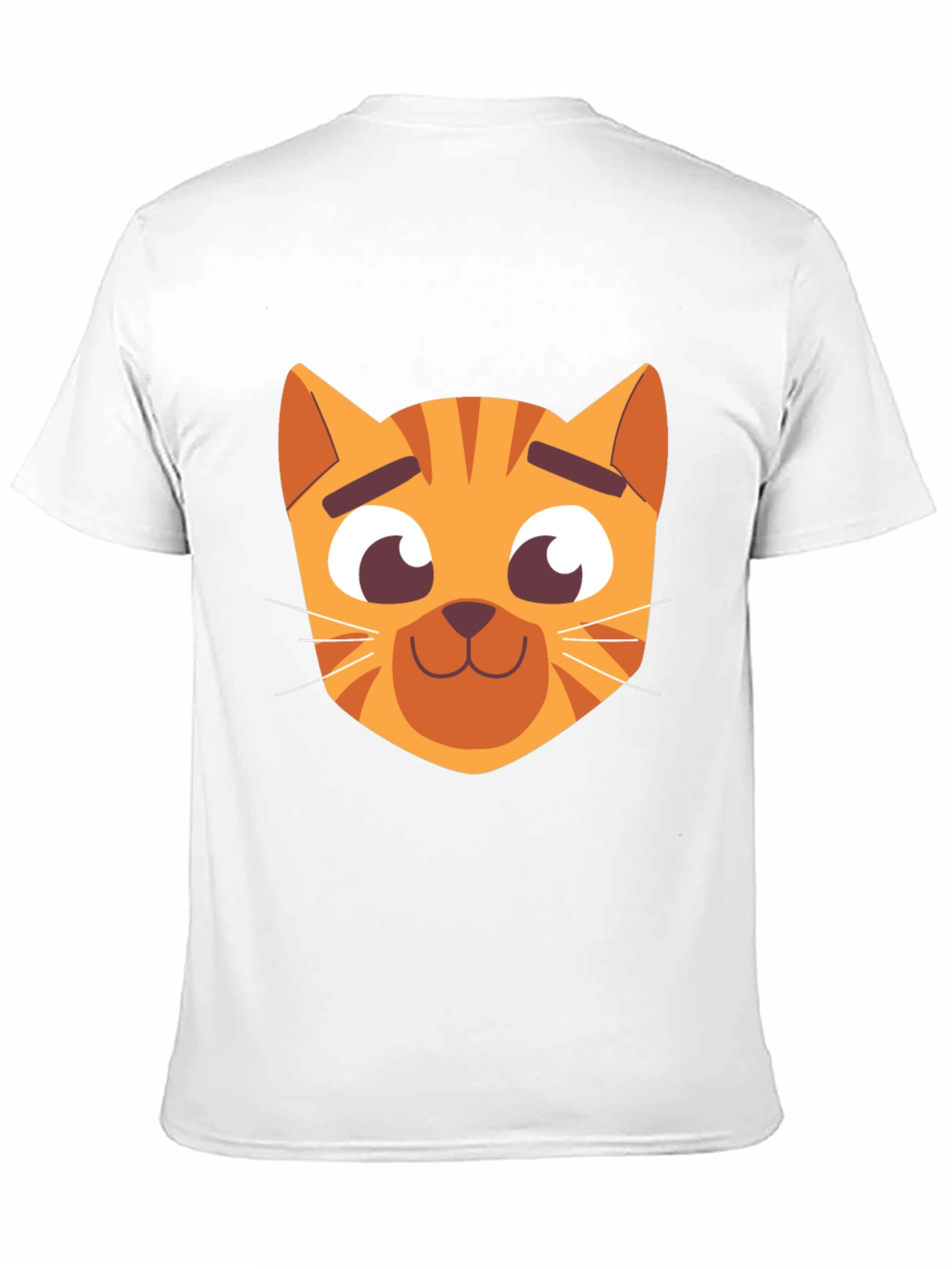 Cartoon Cat Graphic Black T-Shirt