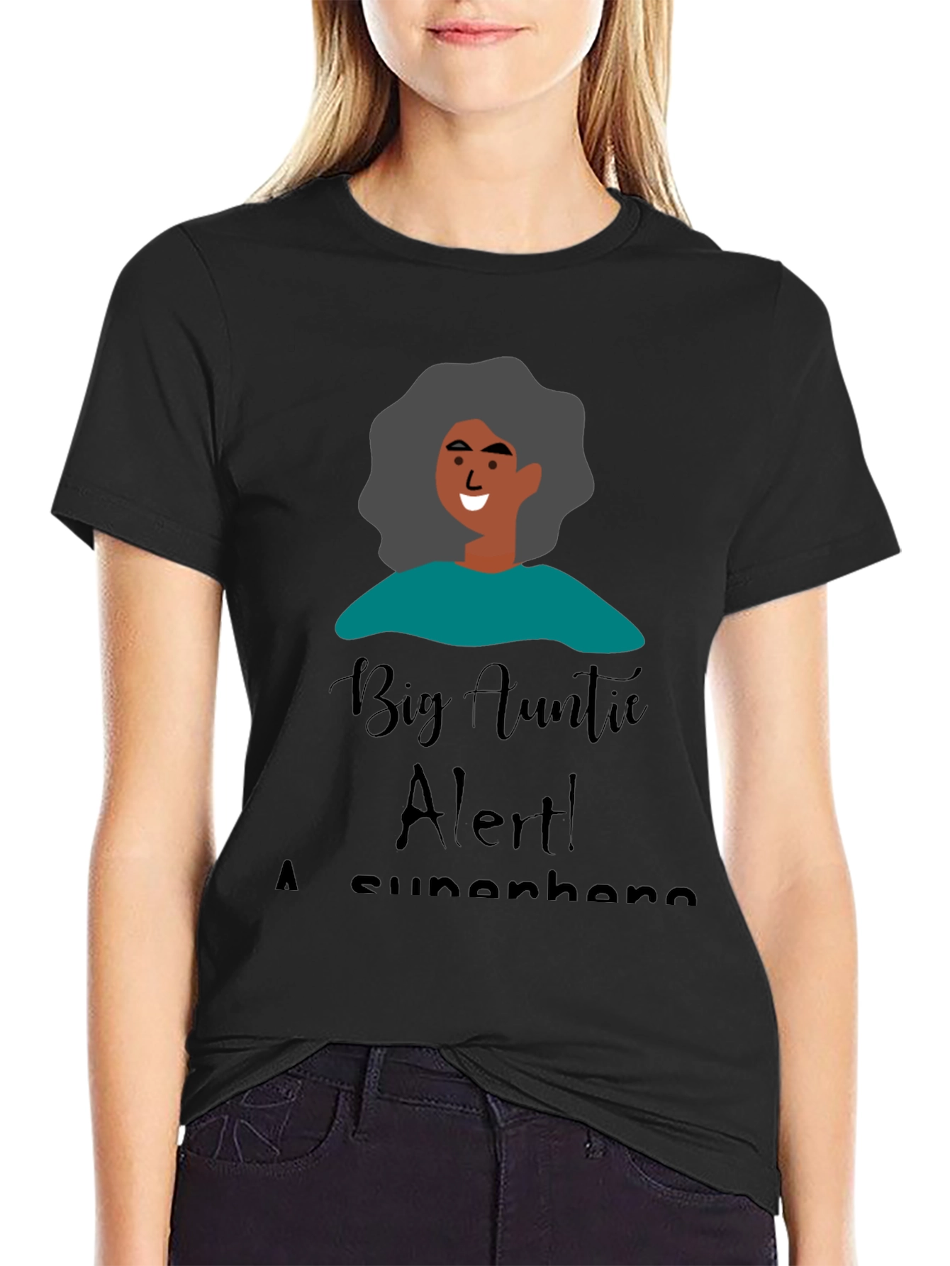 Big Auntie Alert! T-Shirt - Superhero Aunt Gift