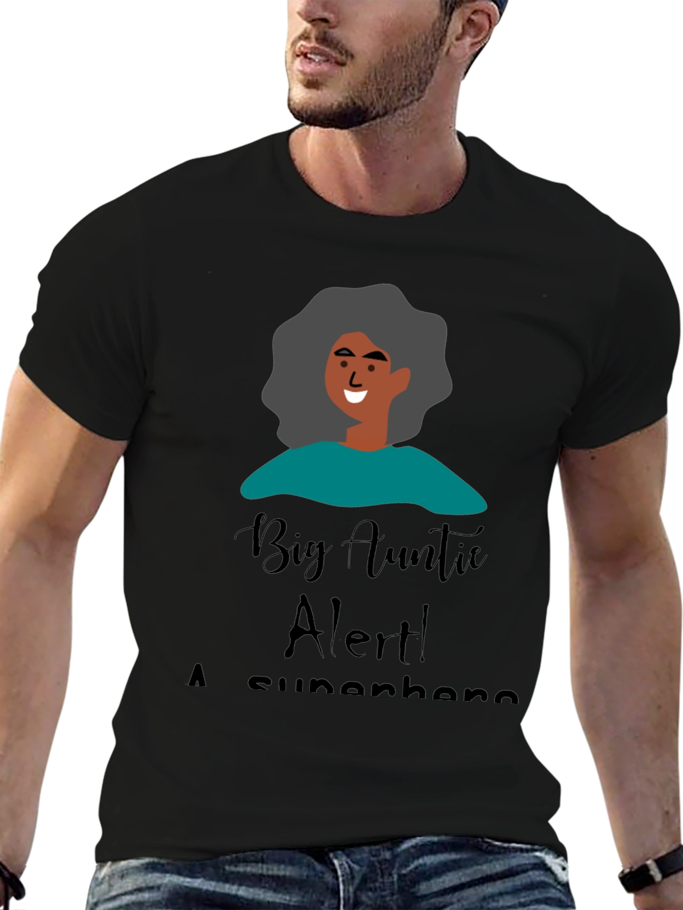 Big Auntie Alert! T-Shirt - Superhero Aunt Gift