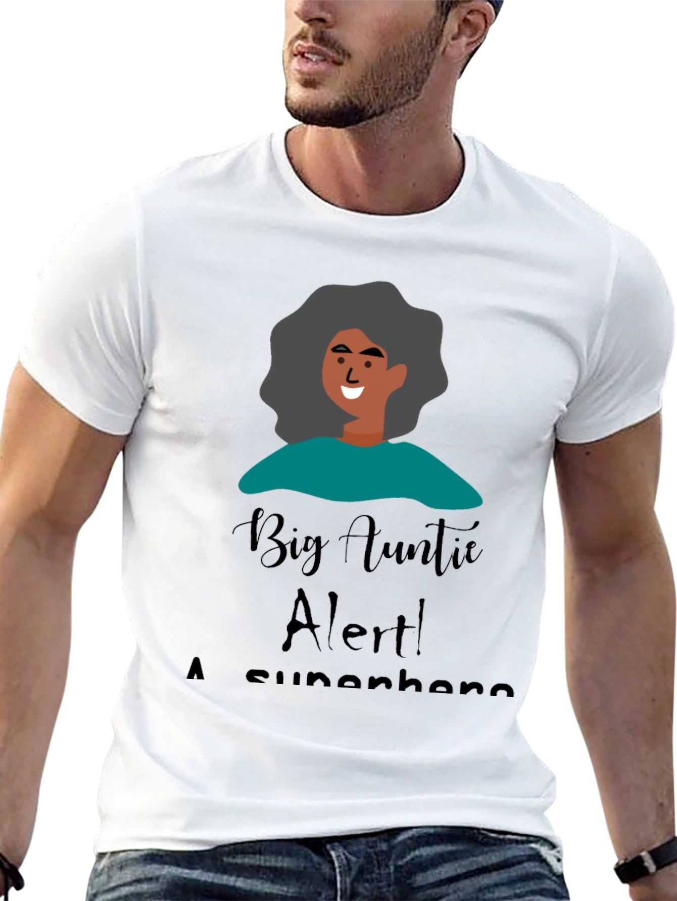 Big Auntie Alert! T-Shirt - Superhero Aunt Gift
