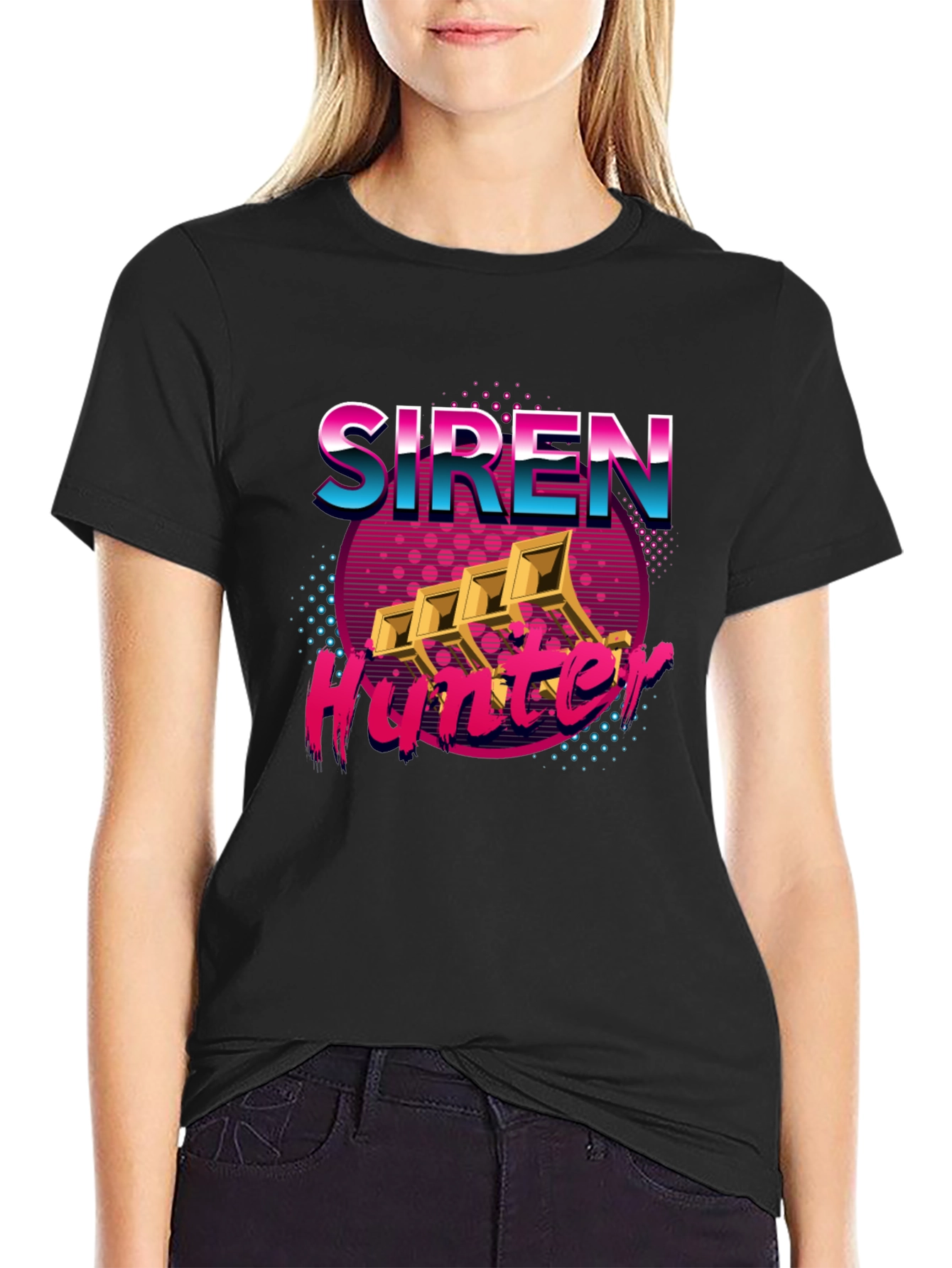 Siren Hunter Retro Graphic T-Shirt