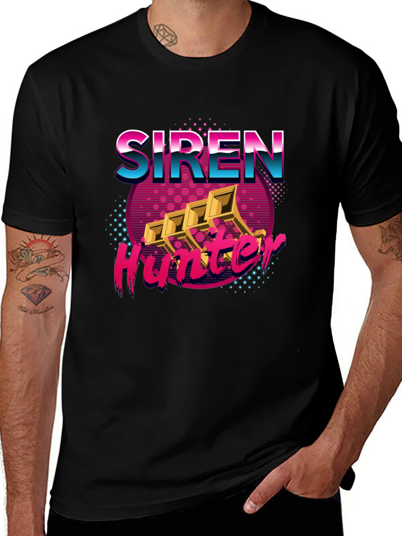 Siren Hunter Retro Graphic T-Shirt
