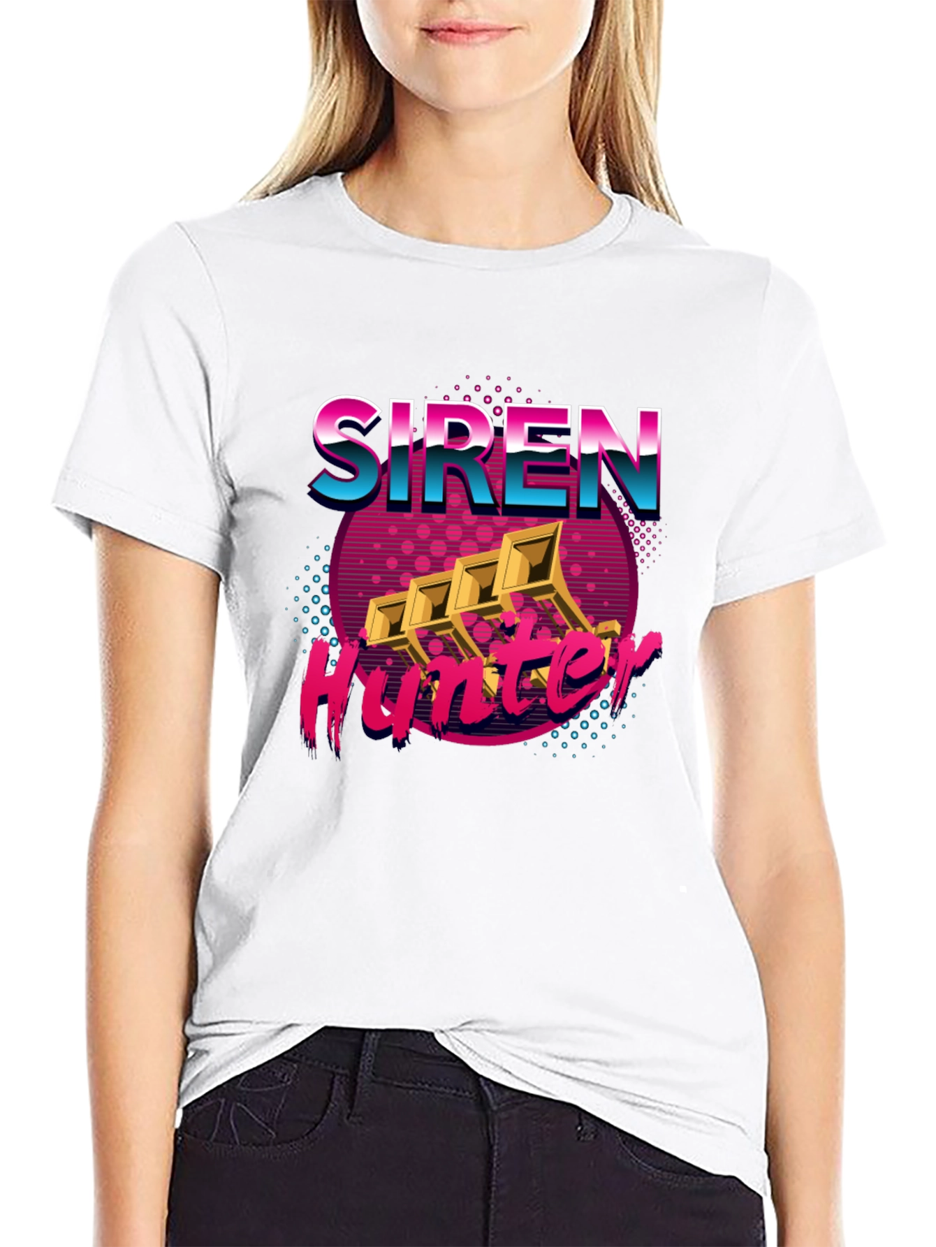 Siren Hunter Retro Graphic T-Shirt