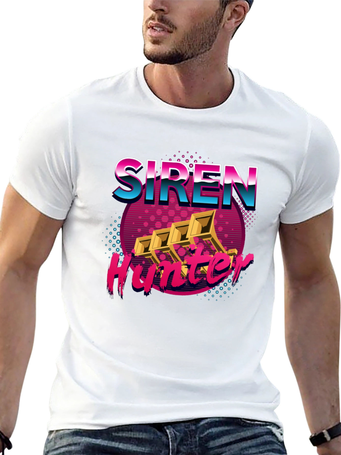 Siren Hunter Retro Graphic T-Shirt