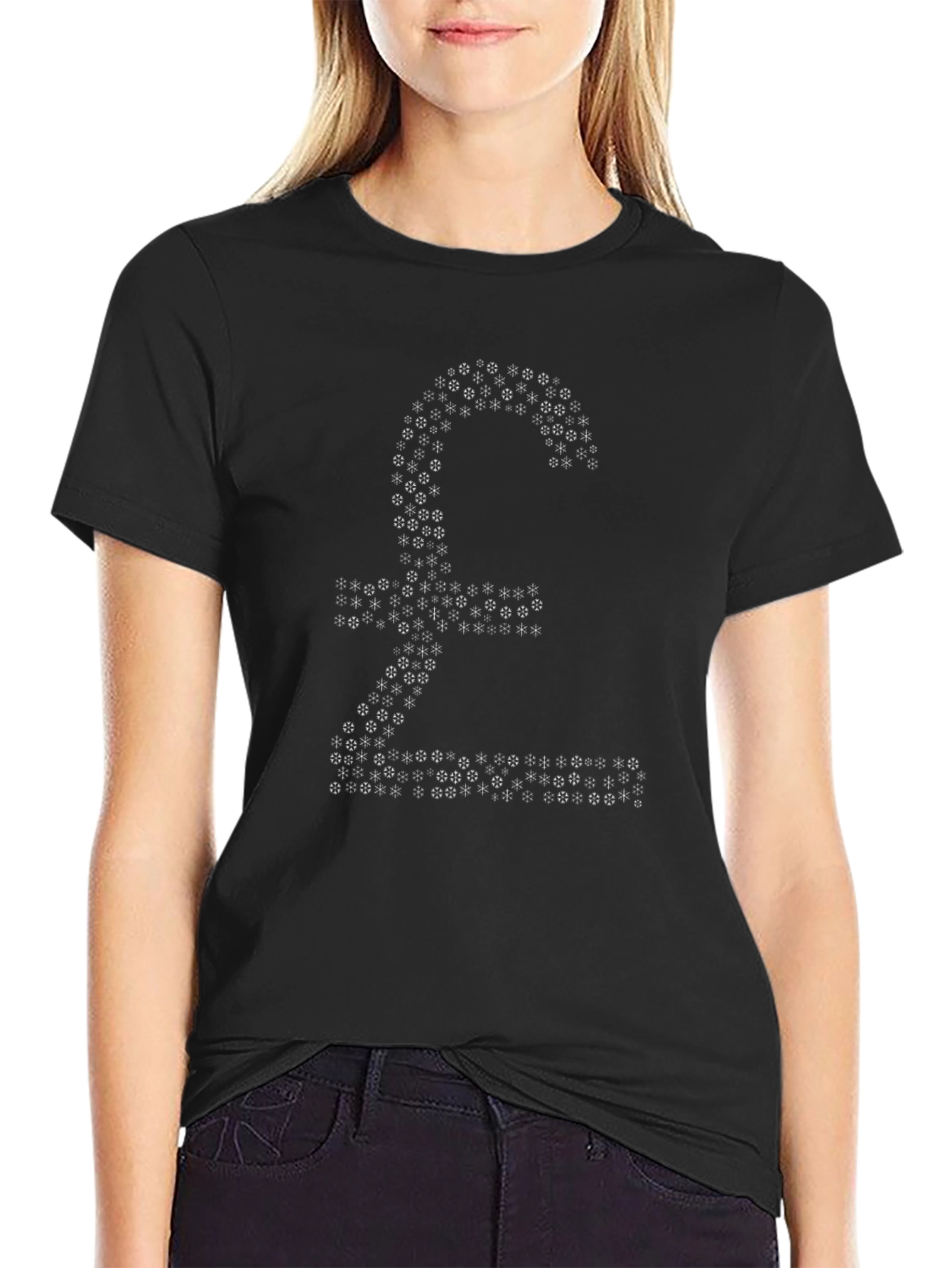 Pound Sign T-Shirt - Black Cotton Graphic Tee