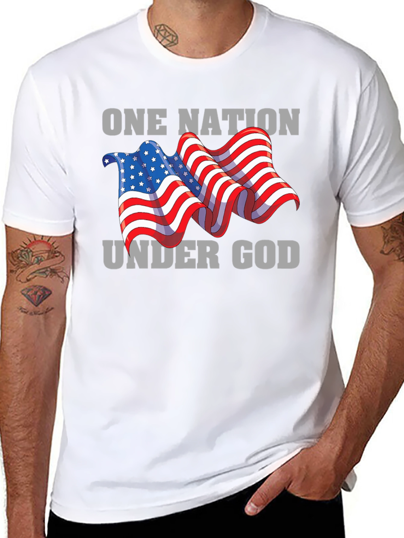 One Nation Under God Patriotic T-Shirt
