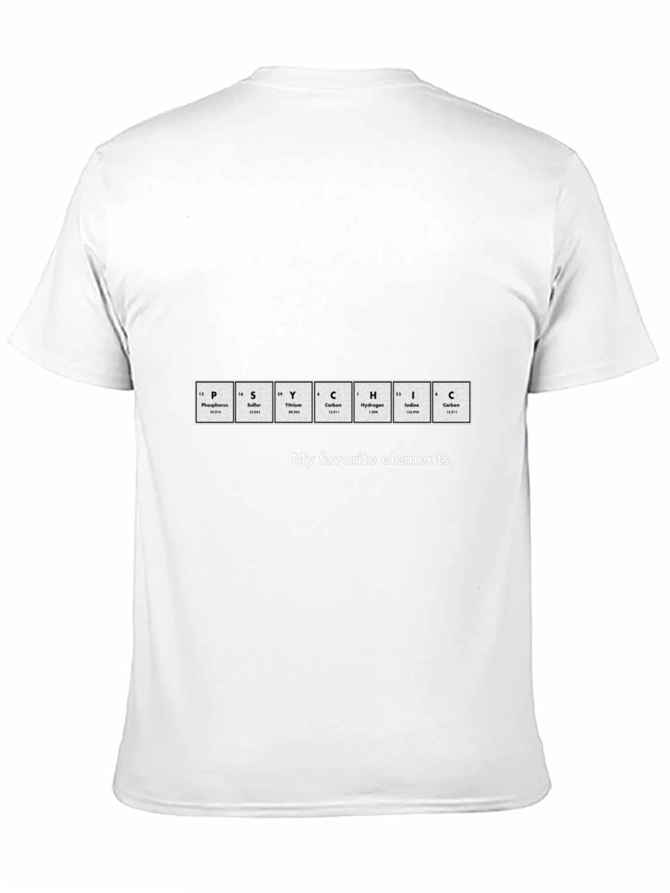 Periodic Table PSYCHIC Elements T-Shirt