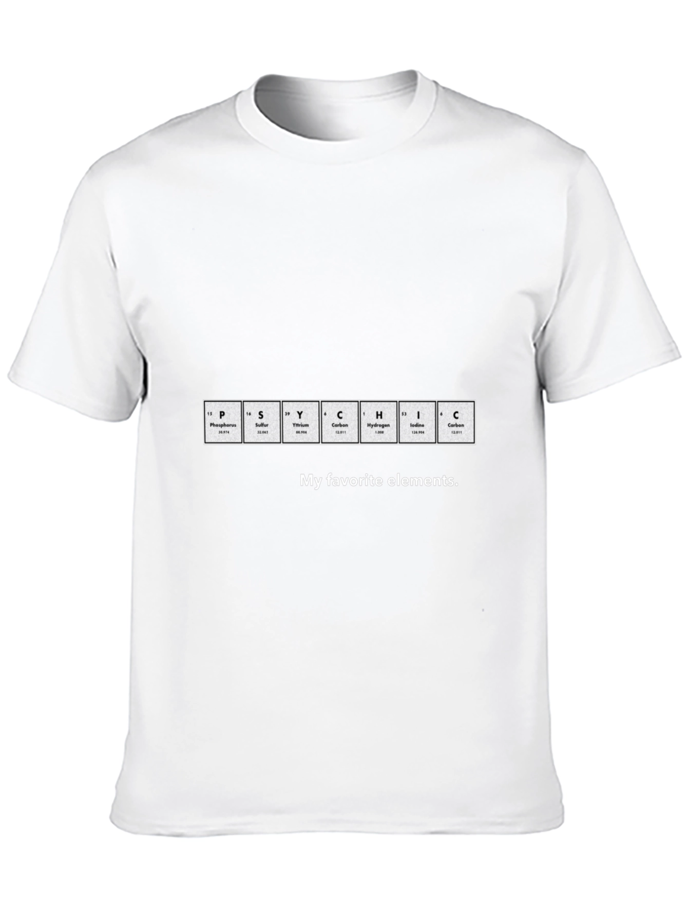 Periodic Table PSYCHIC Elements T-Shirt