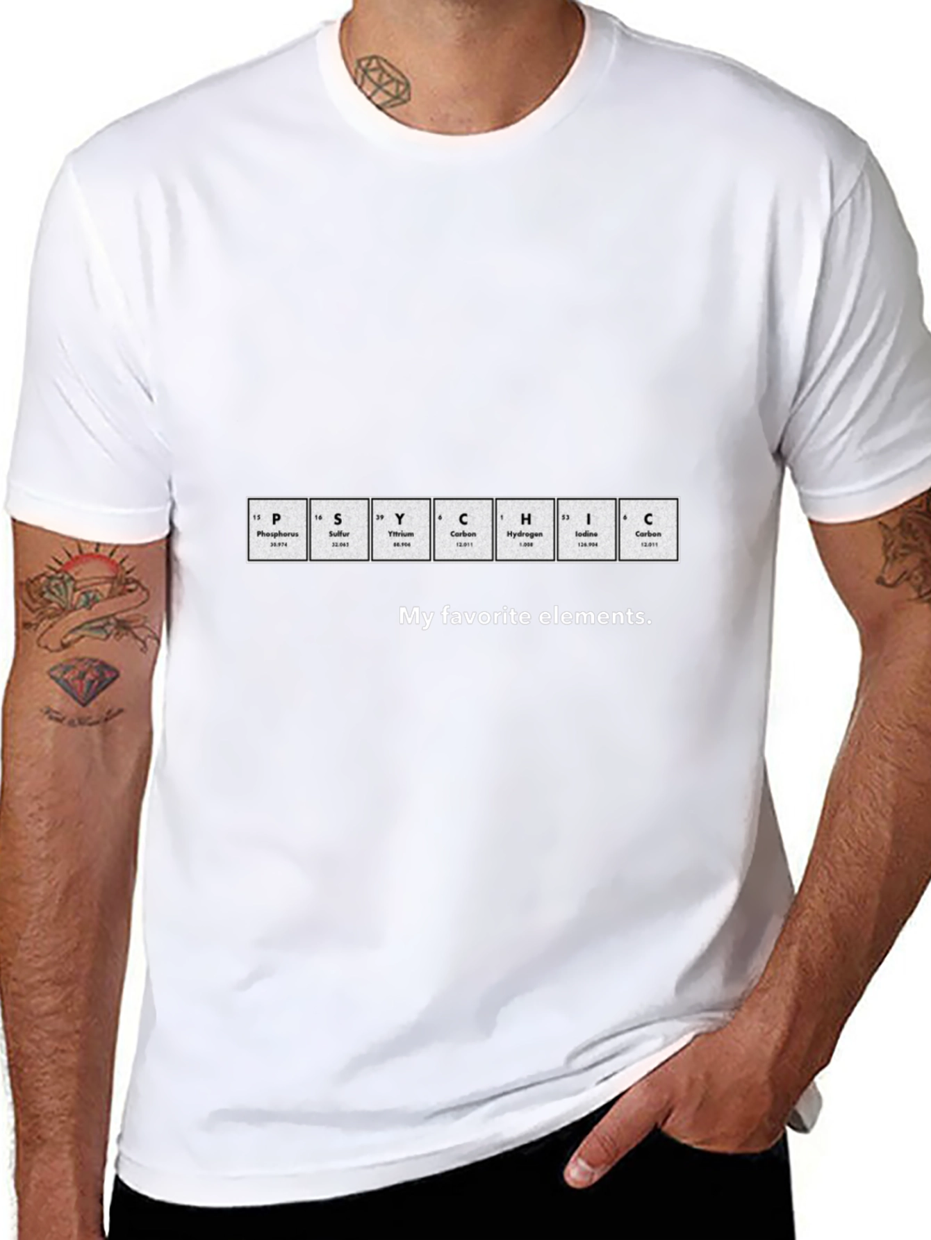 Periodic Table PSYCHIC Elements T-Shirt