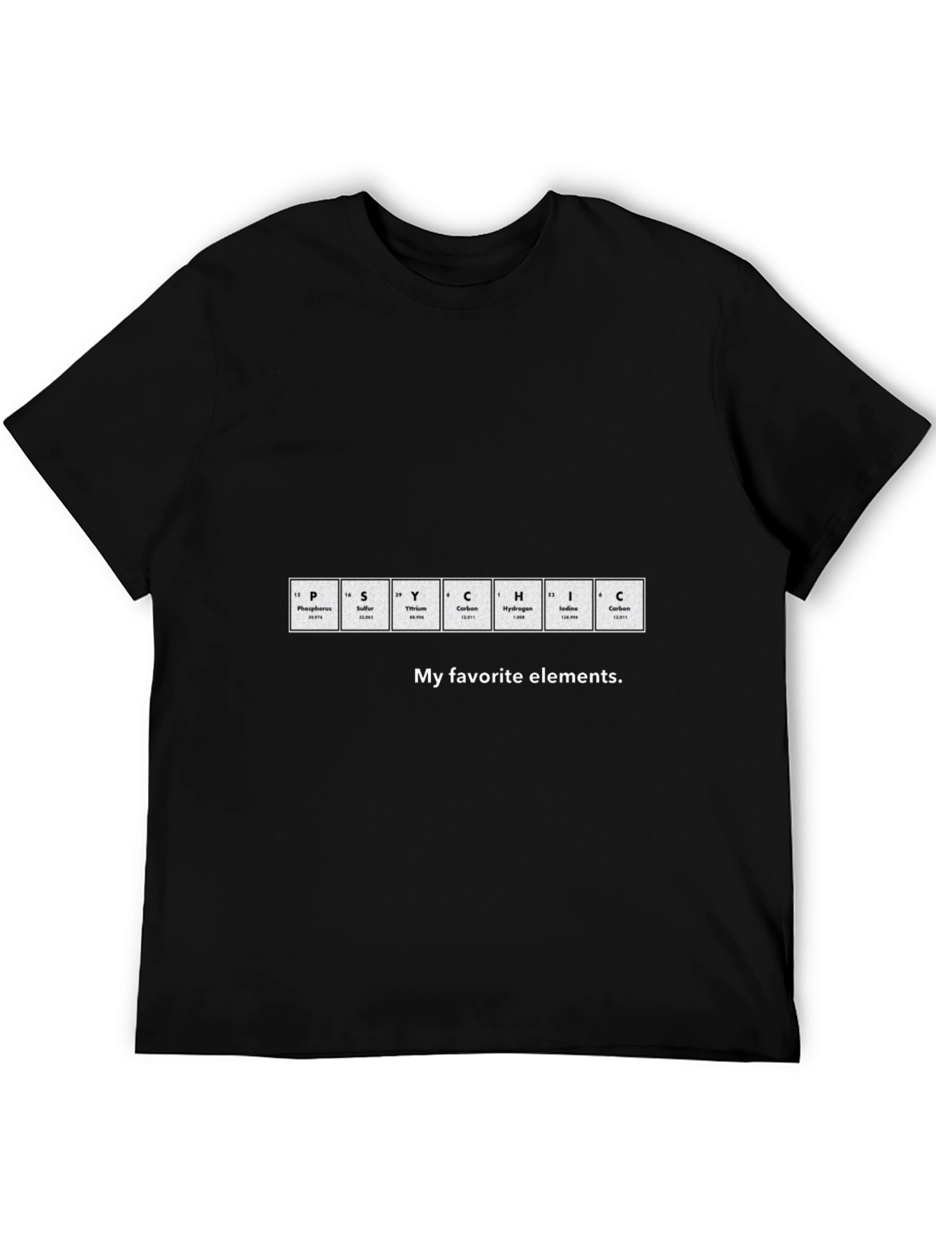 Periodic Table PSYCHIC Elements T-Shirt