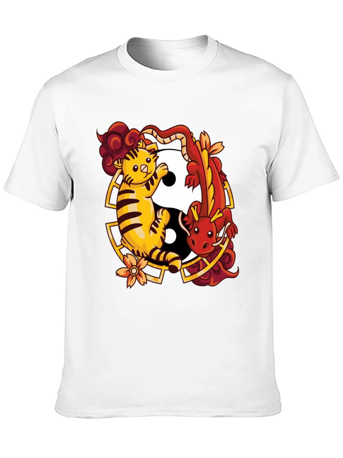 Yin Yang Tiger & Dragon Graphic Tee