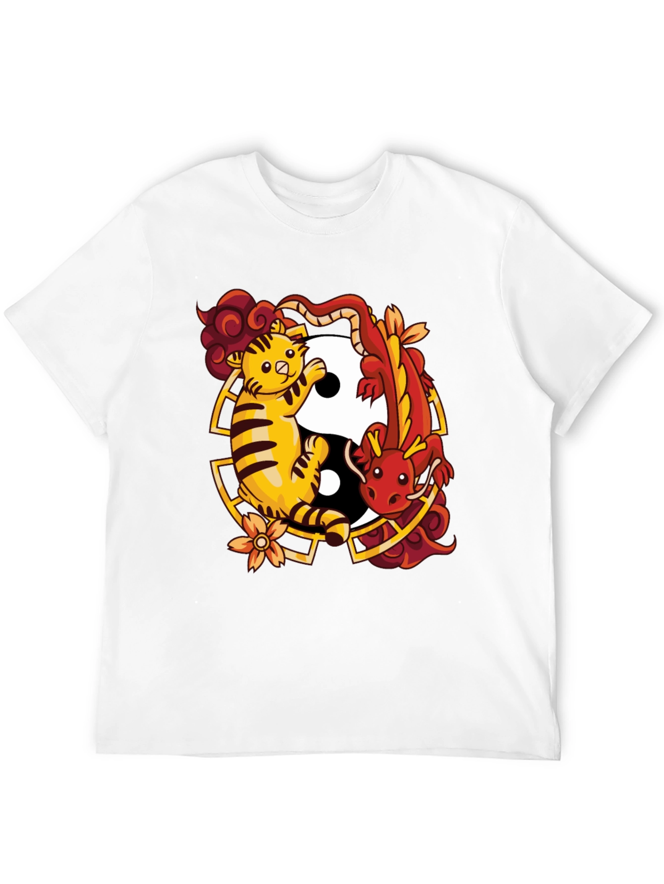 Yin Yang Tiger & Dragon Graphic Tee