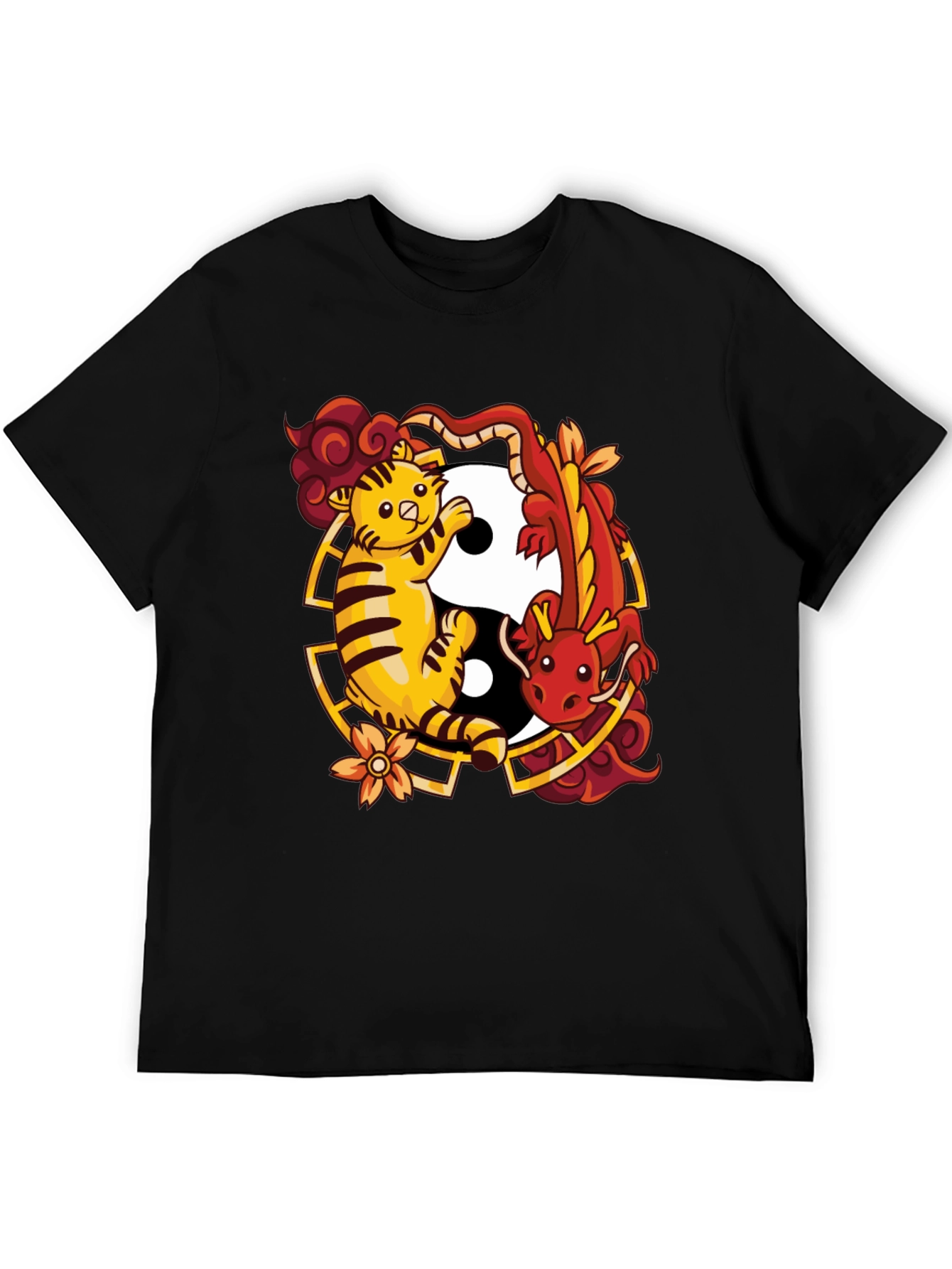 Yin Yang Tiger & Dragon Graphic Tee