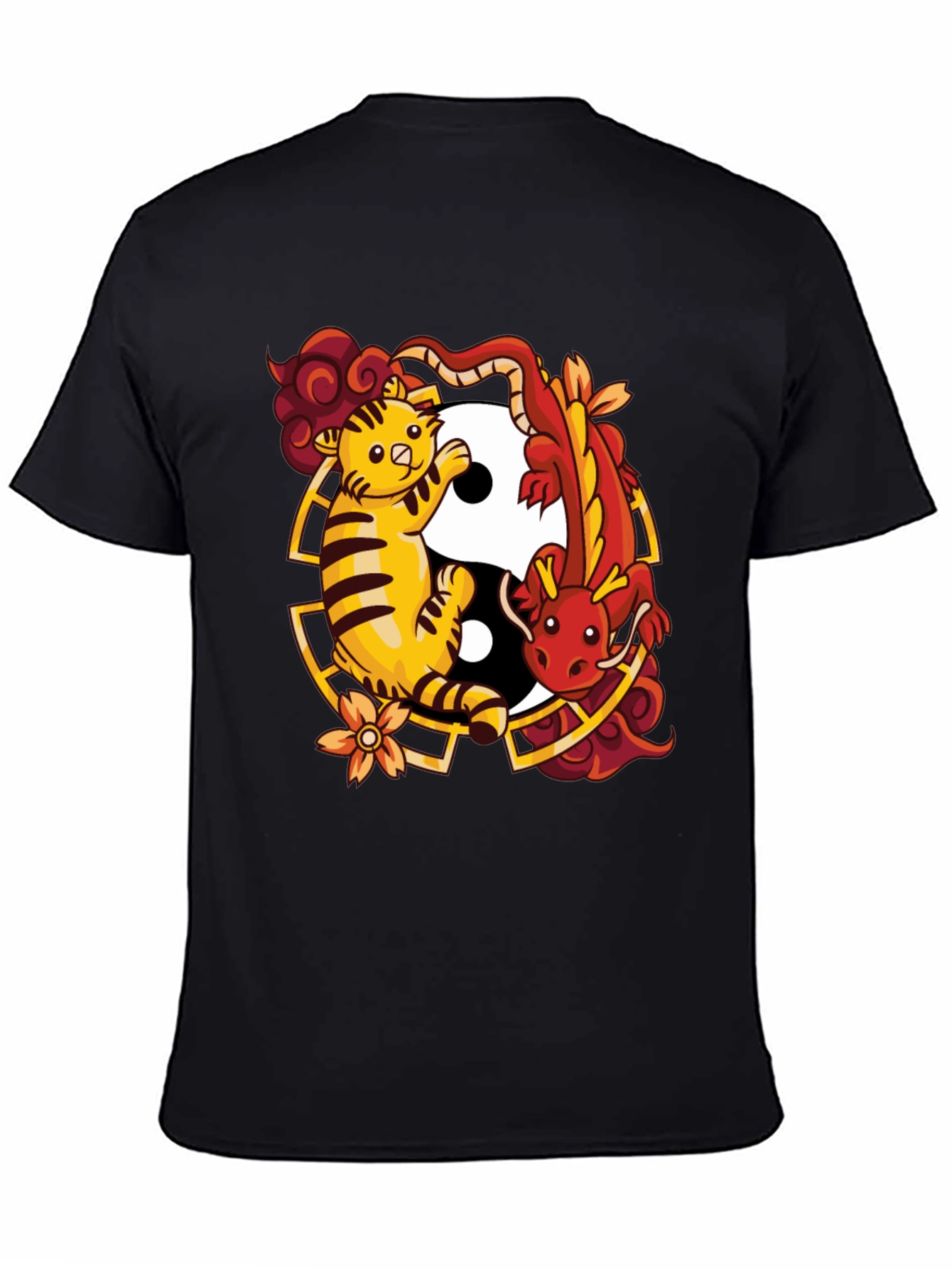 Yin Yang Tiger & Dragon Graphic Tee