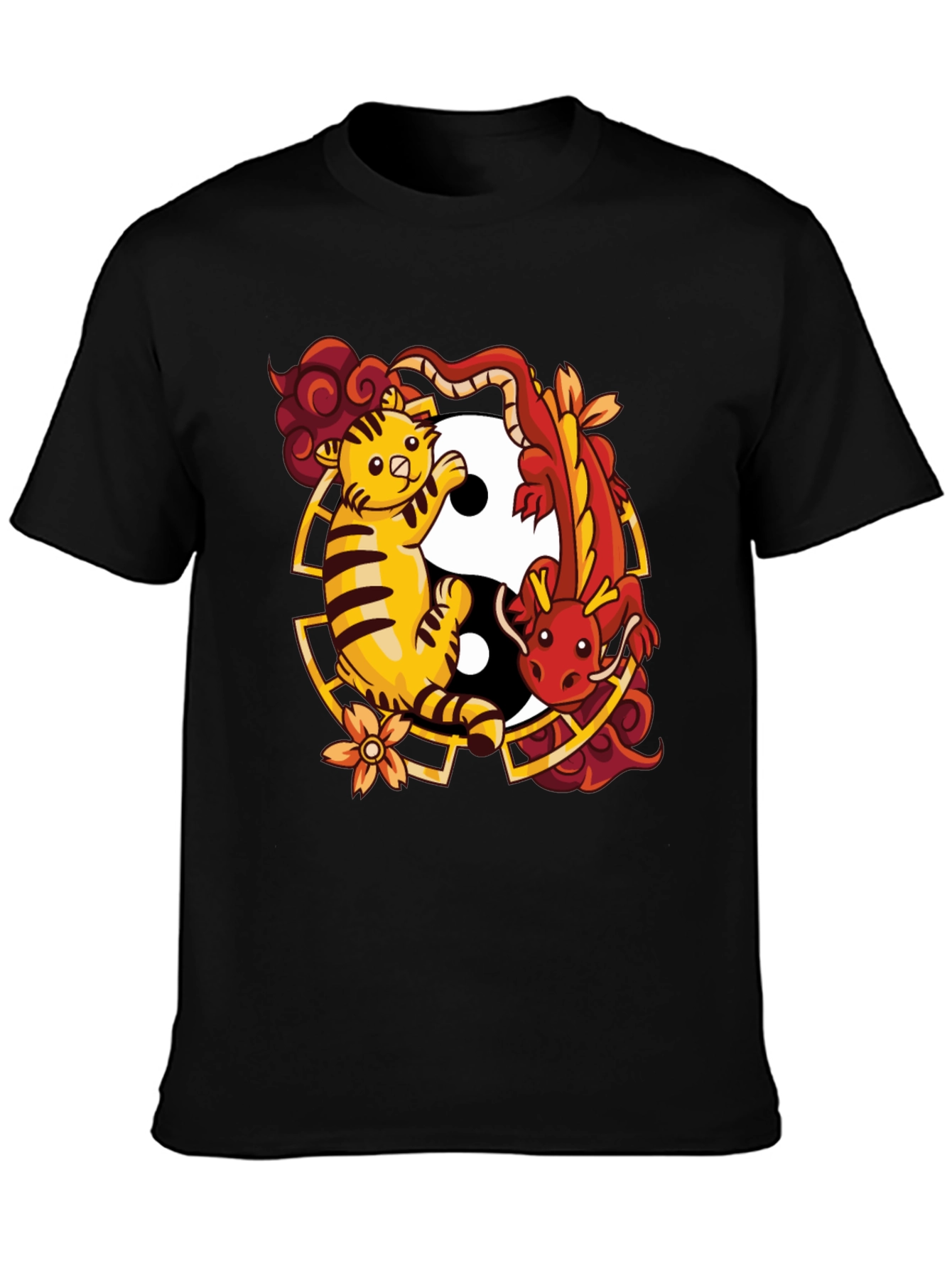 Yin Yang Tiger & Dragon Graphic Tee