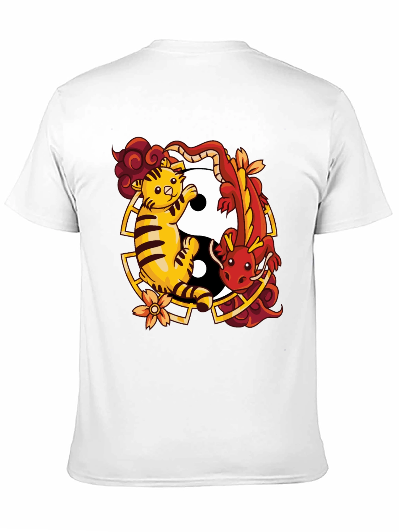 Yin Yang Tiger & Dragon Graphic Tee