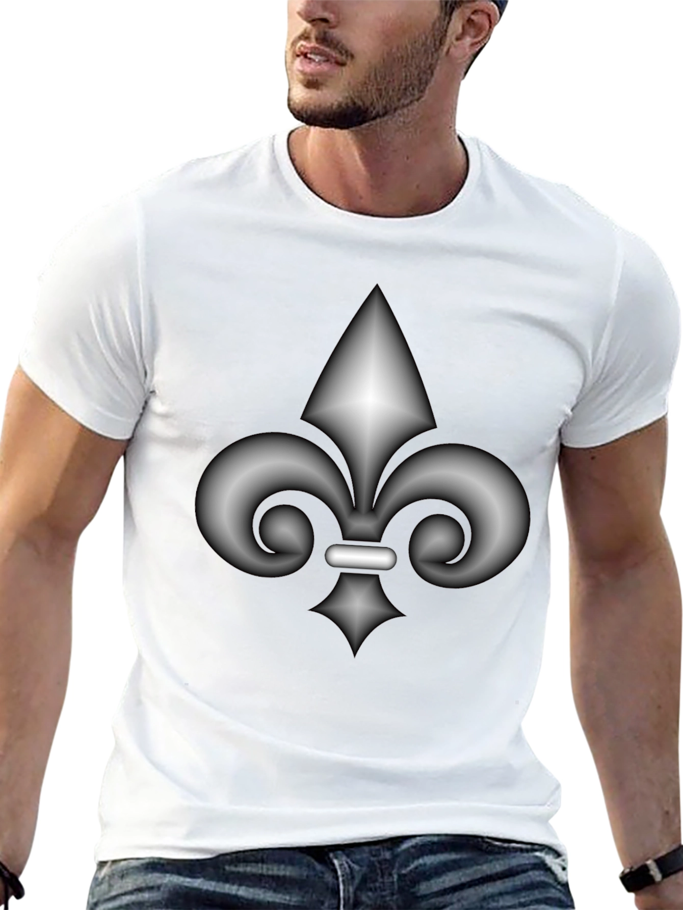 Fleur-de-lis Graphic Black T-Shirt