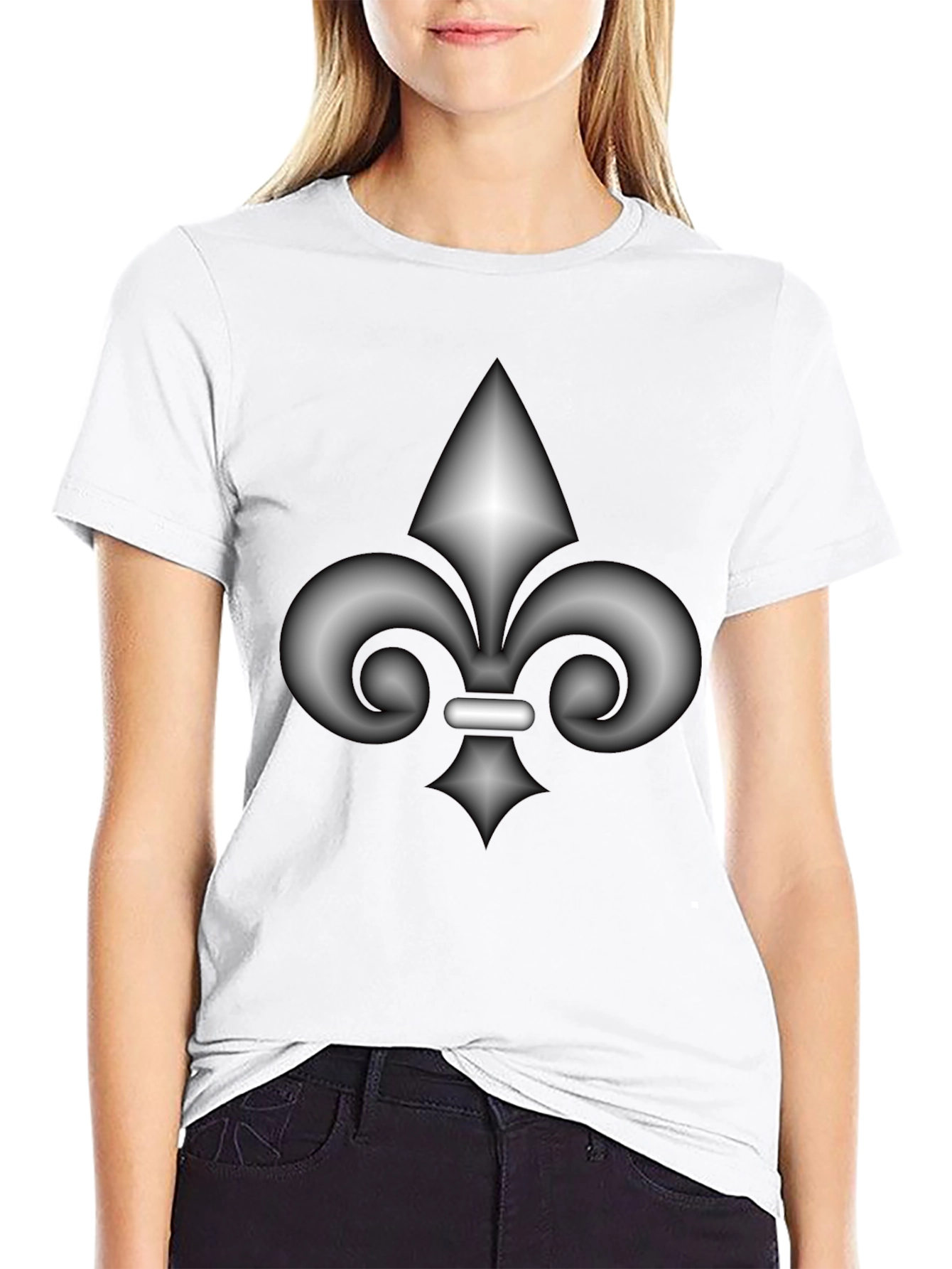 Fleur-de-lis Graphic Black T-Shirt