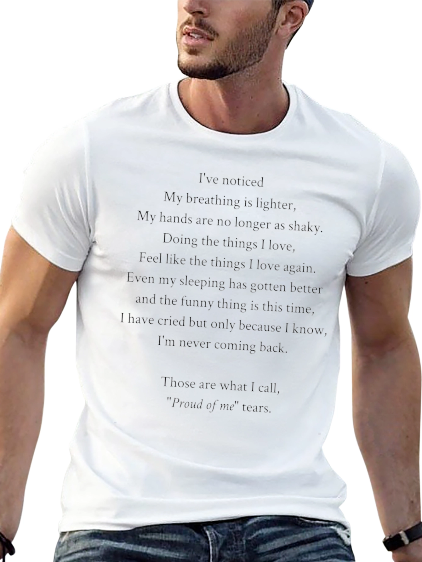 Unique Graphic T-Shirt - Black